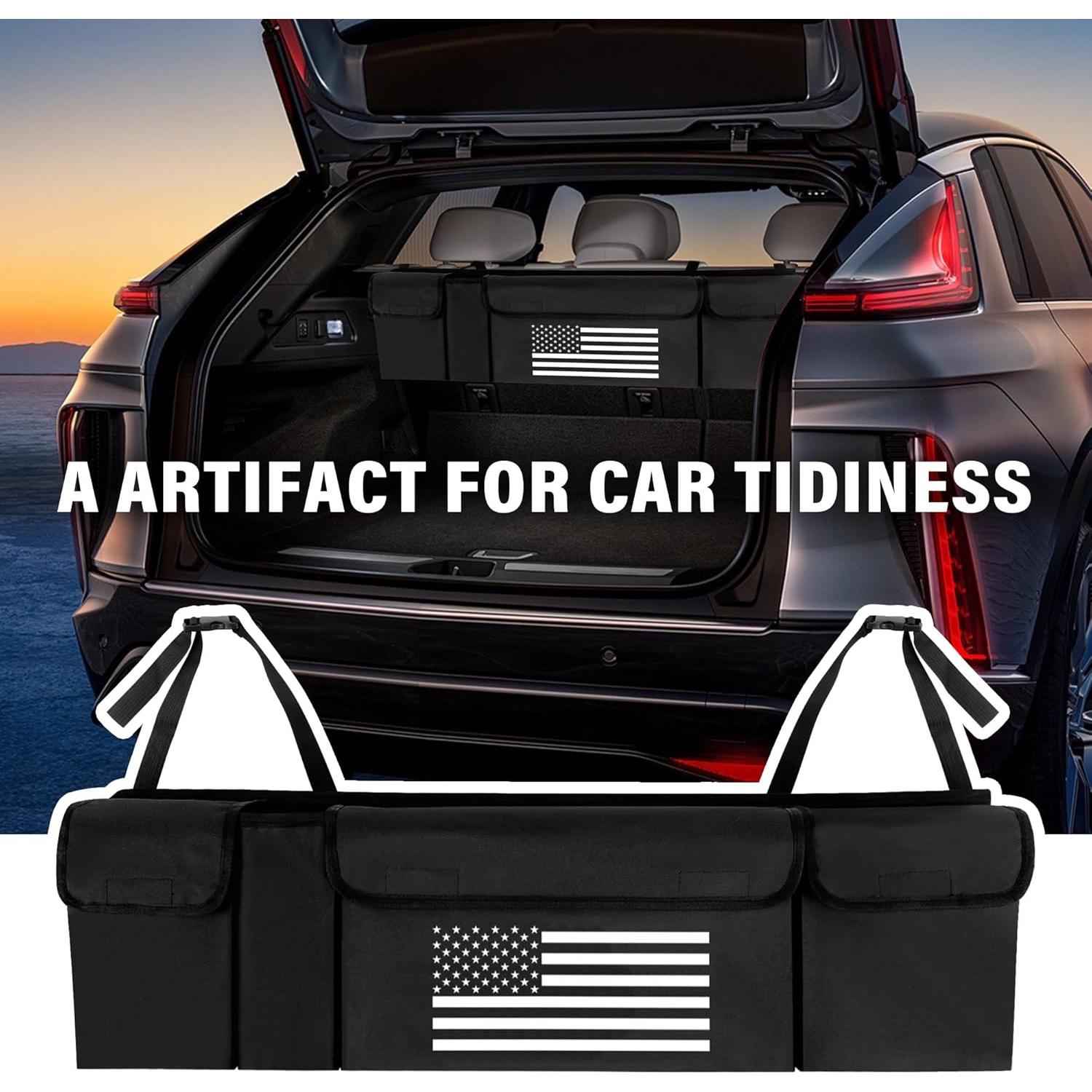 Organizador de Maletero de Coche Turcee 90x25x12 cm Negro