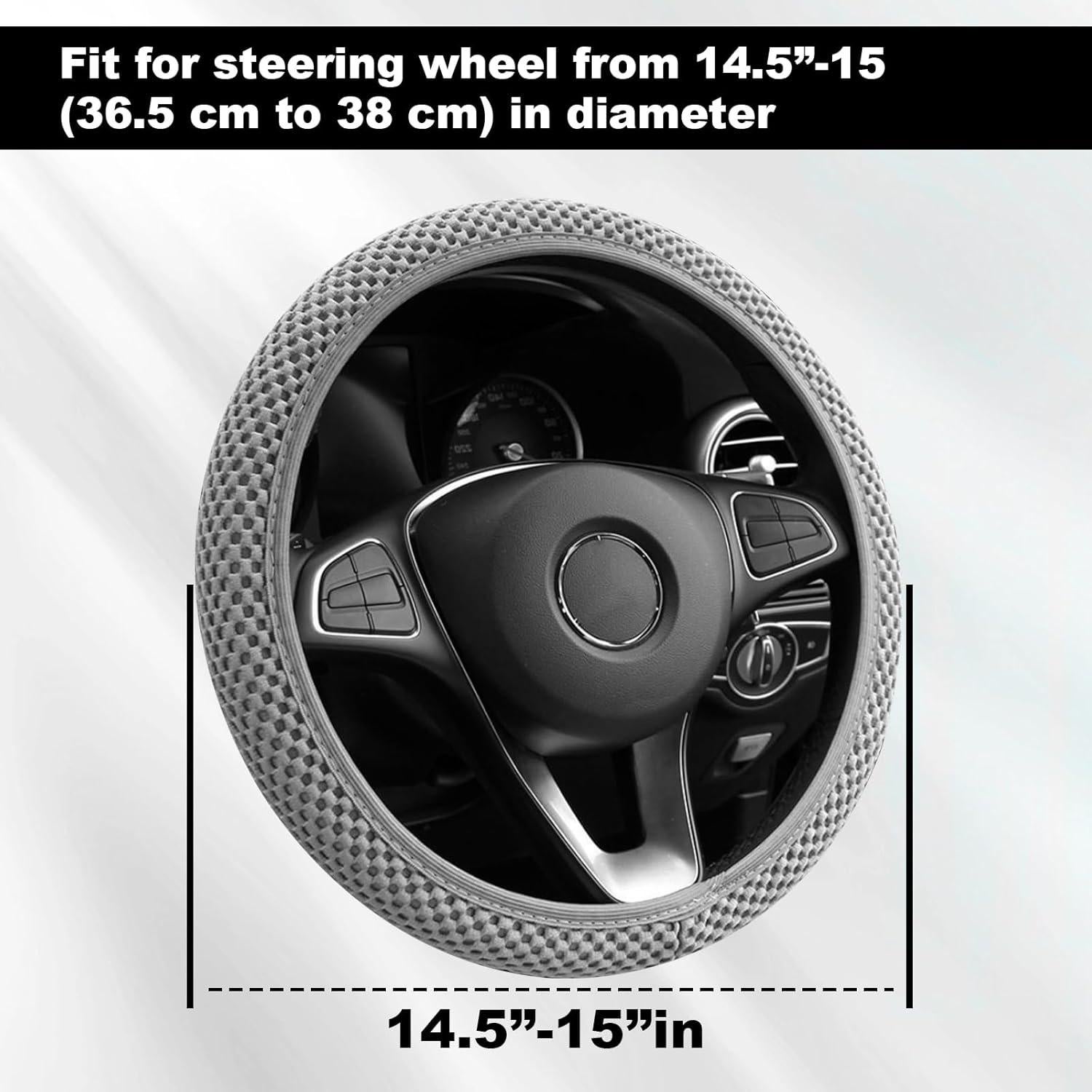 Cubierta de Volante Antideslizante CmeRto 37-38cm Gris