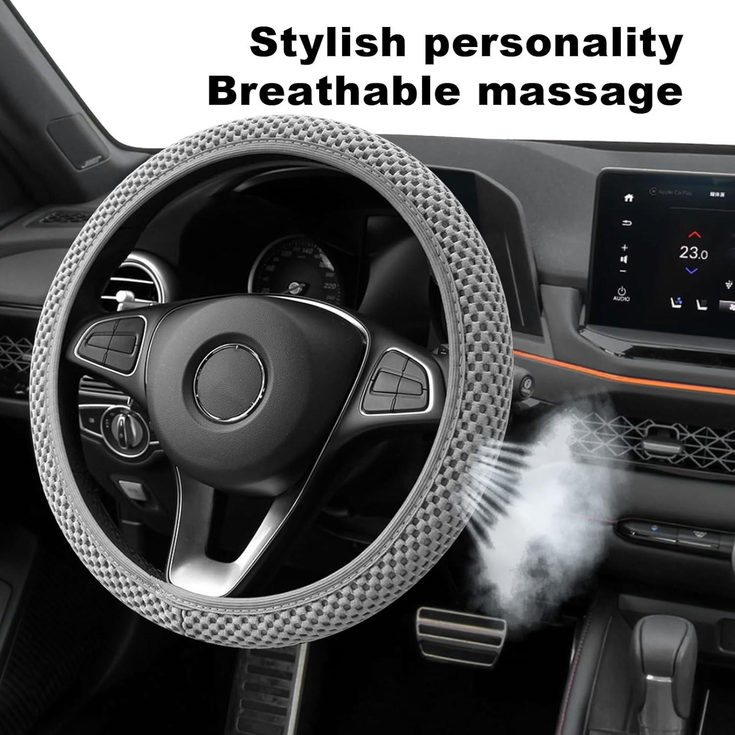 Cubierta de Volante Antideslizante CmeRto 37-38cm Gris