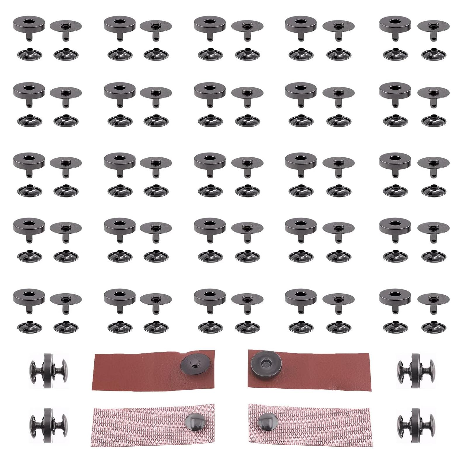 Conjunto de Broches Magnéticos Wokape 14mm 30Pcs Negro