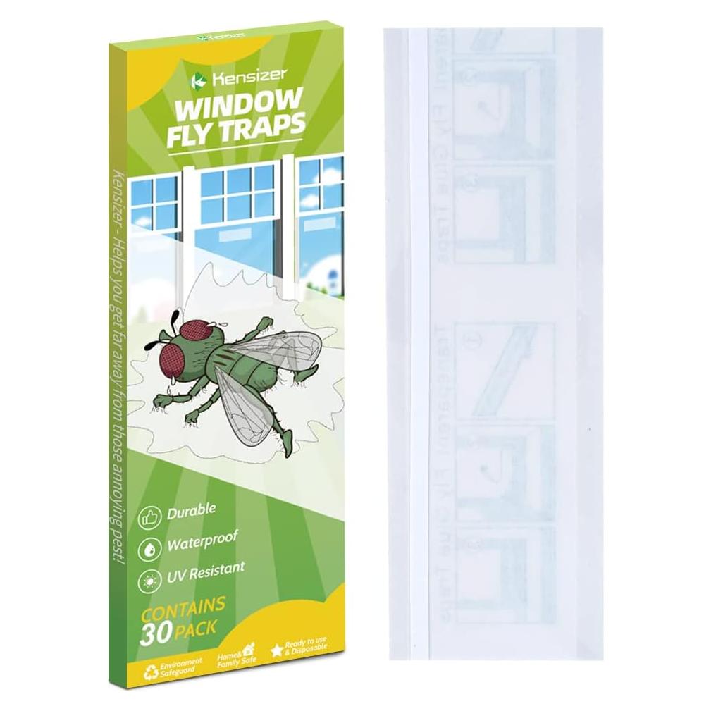 Trampas de Moscas para Ventanas Kensizer - 30 Unidades Adhesivas