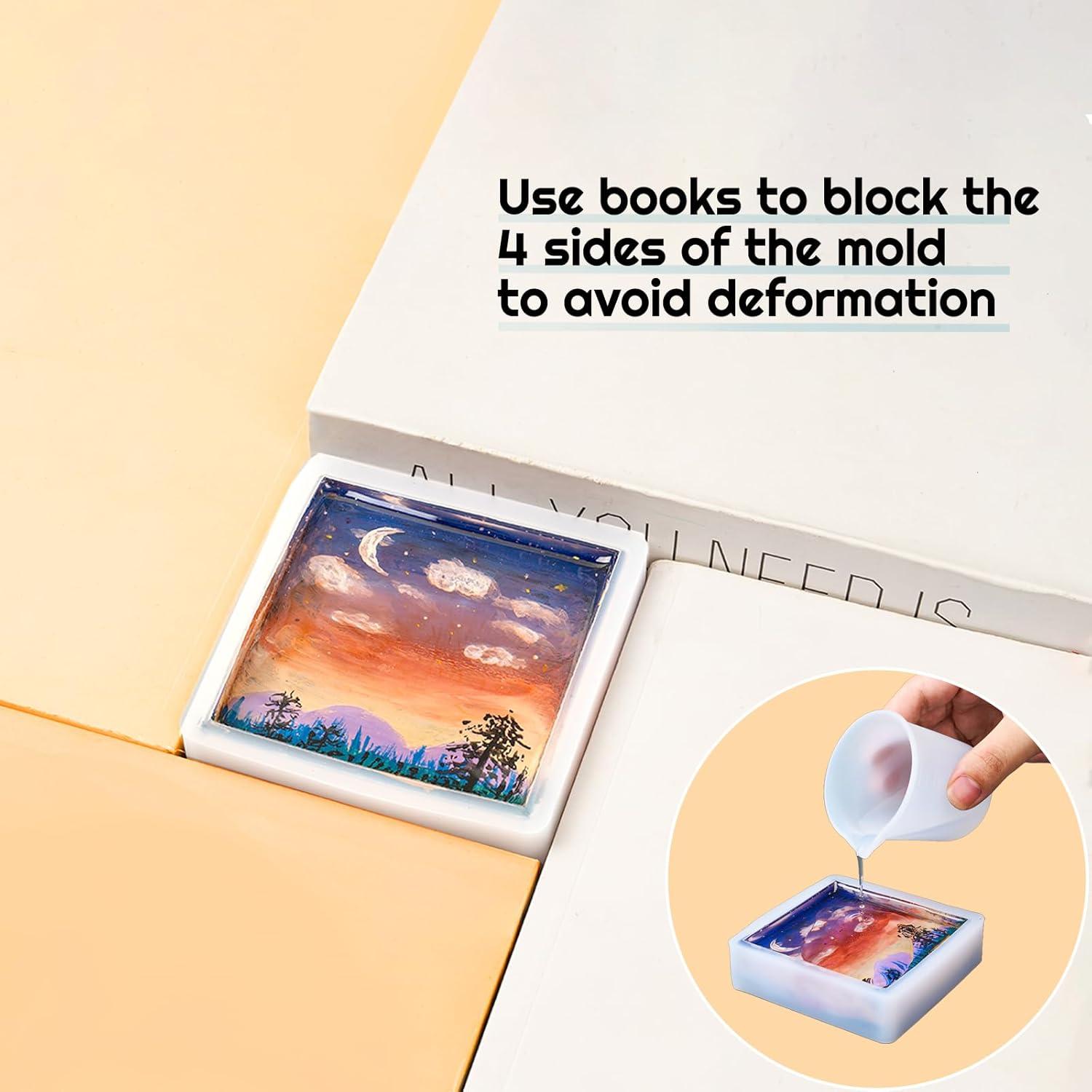 Conjunto de 12 Moldes de Silicona Dacies 10.16 cm para Resina