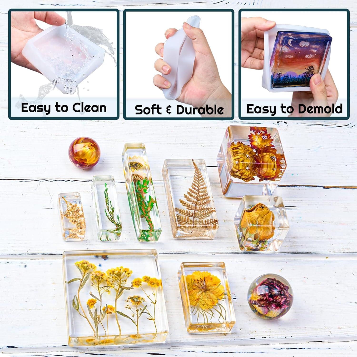 Conjunto de 12 Moldes de Silicona Dacies 10.16 cm para Resina