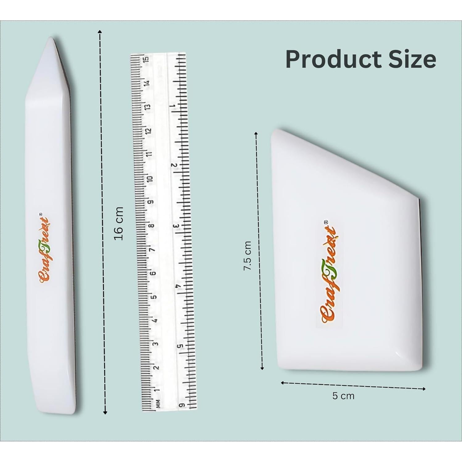 Carpeta de Hueso de Teflón CrafTreat Grande y Cuadrada Ergonómica