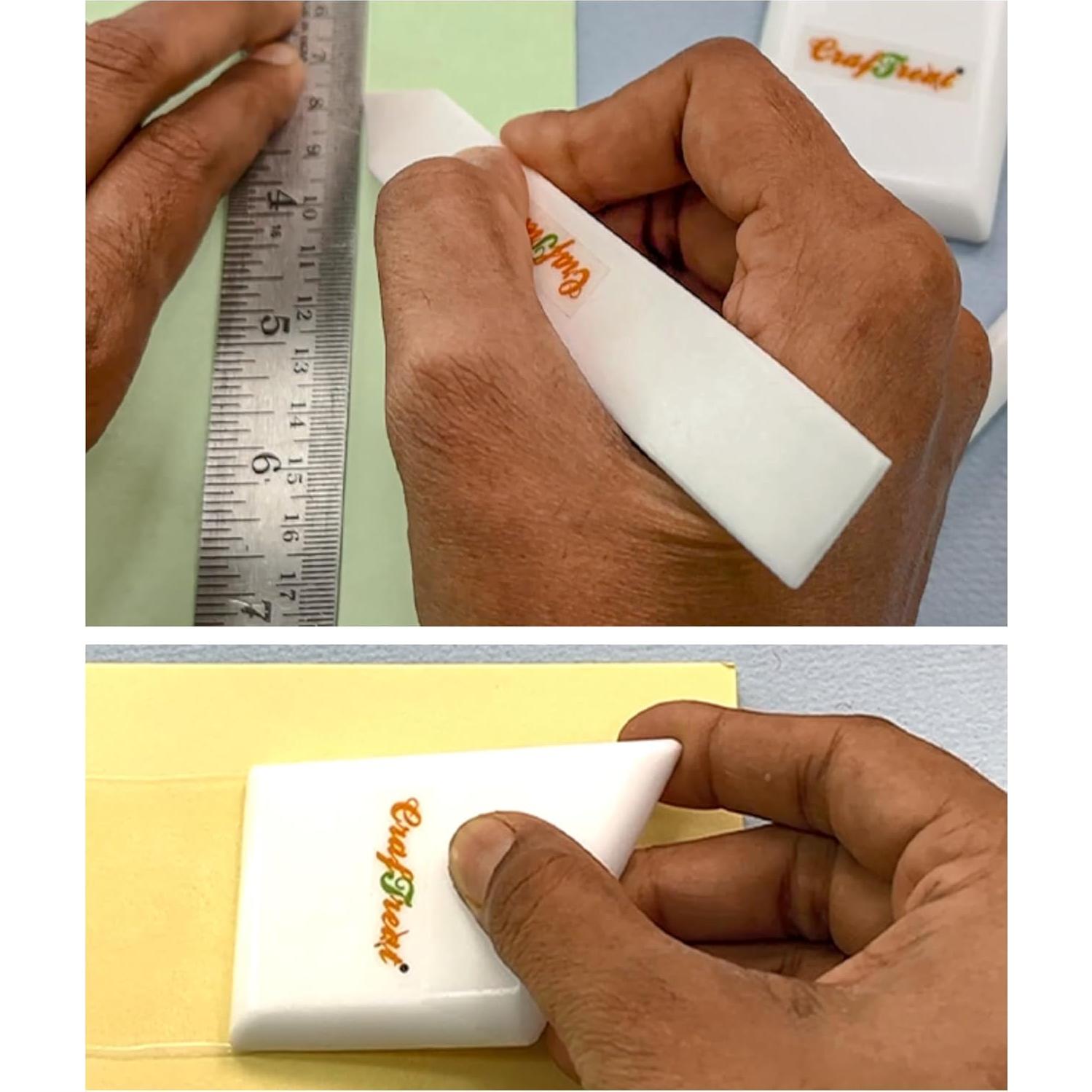 Carpeta de Hueso de Teflón CrafTreat Grande y Cuadrada Ergonómica