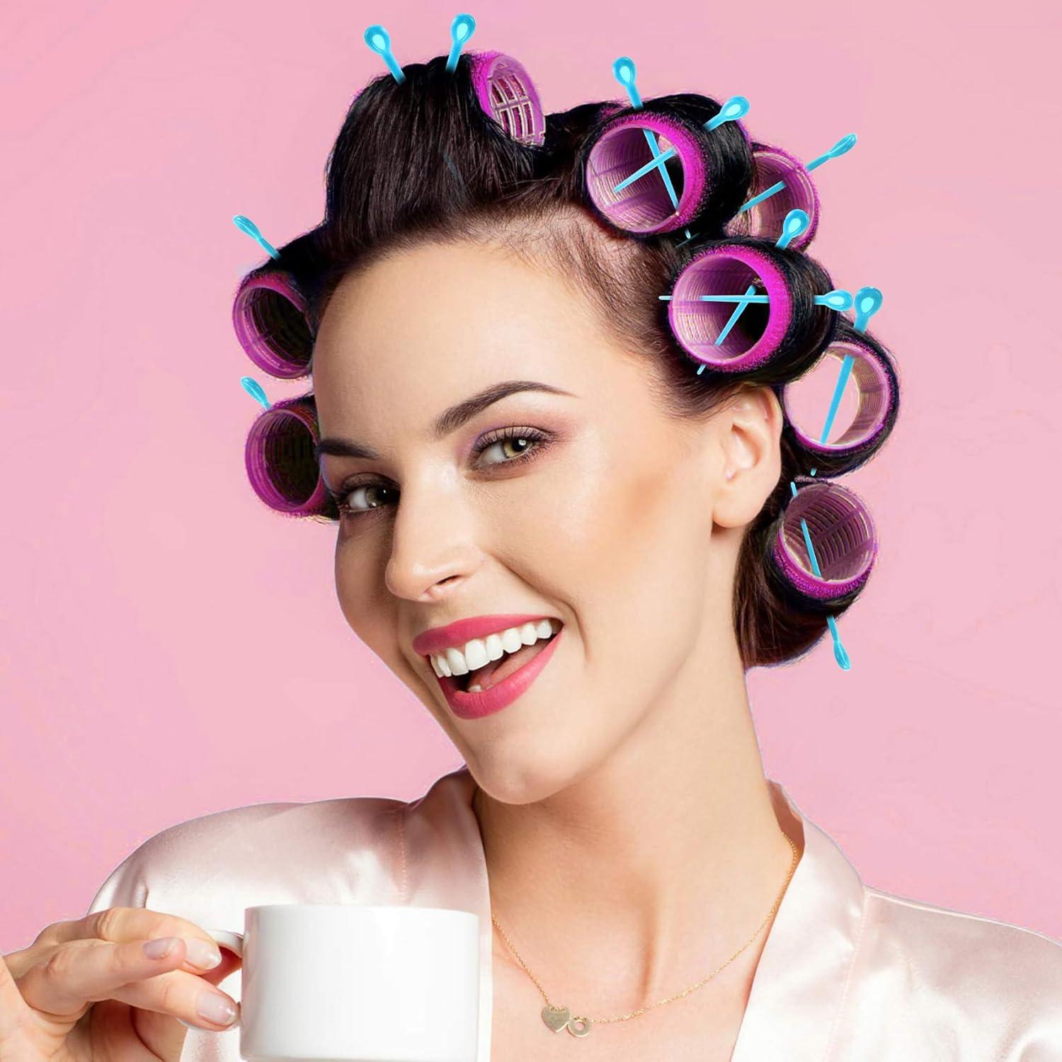 100 Piezas Pin de Rodillo de Cabello Azul Pndeyo - Accesorios