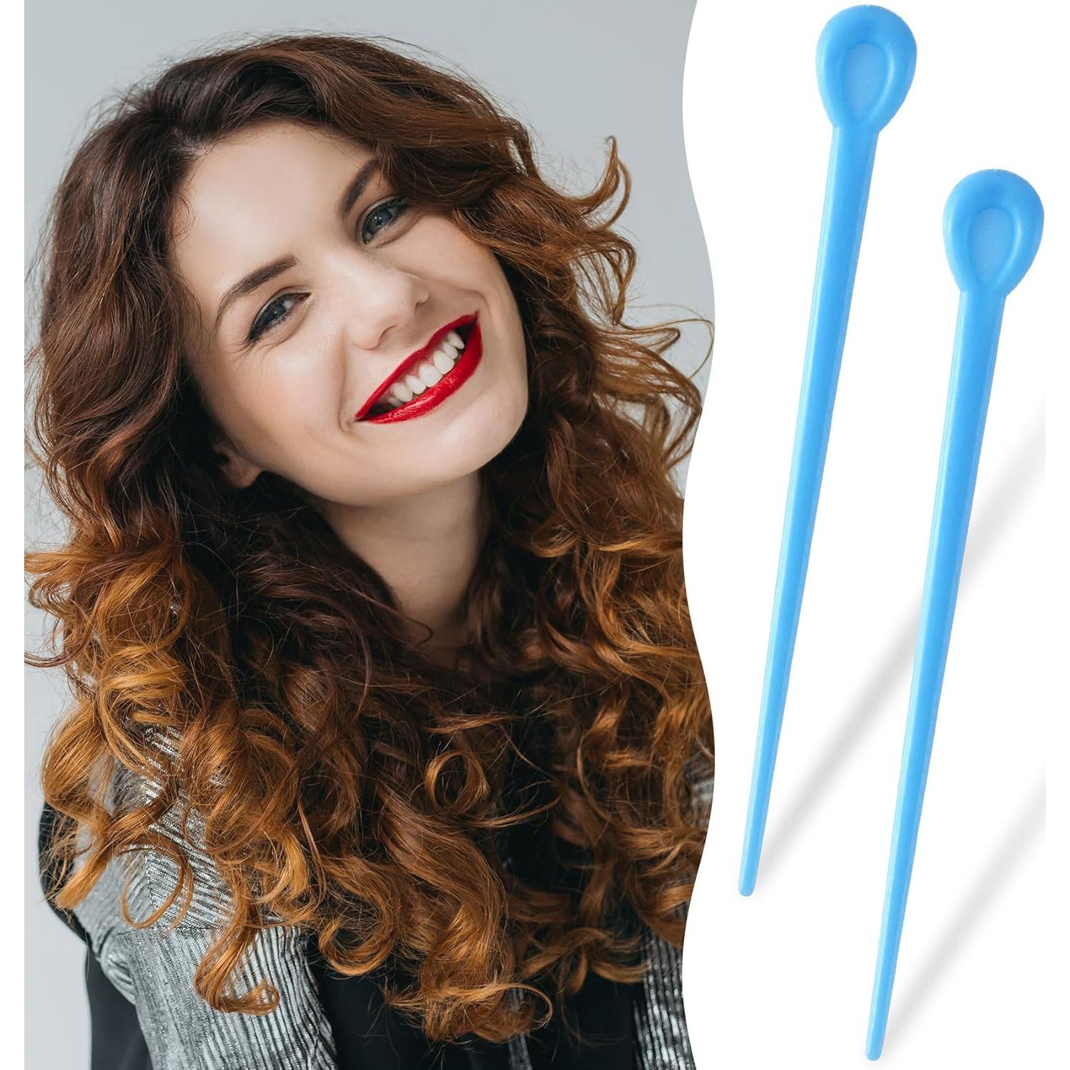 100 Piezas Pin de Rodillo de Cabello Azul Pndeyo - Accesorios