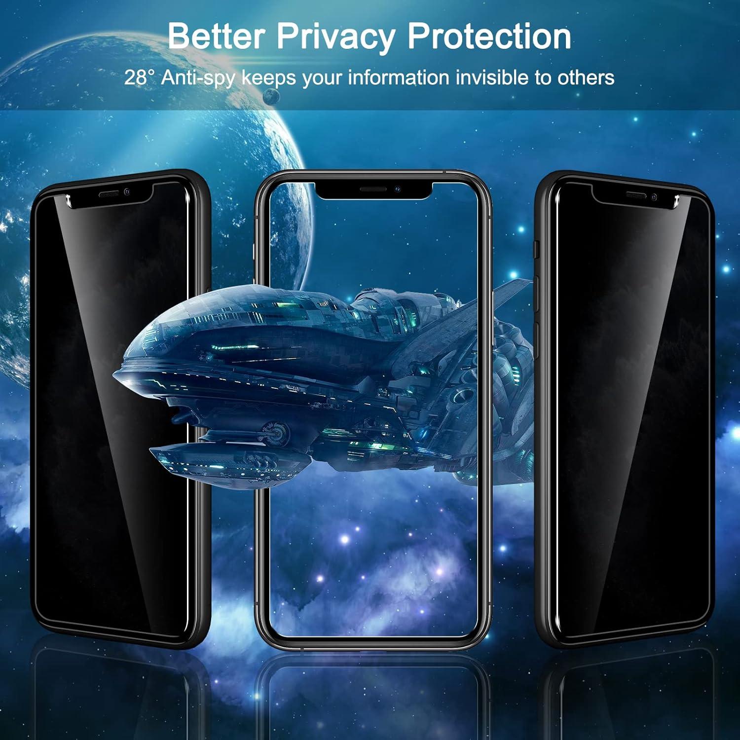 Protector de Pantalla de Privacidad Crworld para iPhone 11 Pro Max