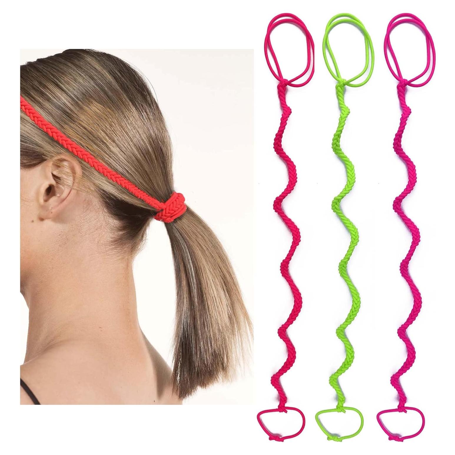 3 Paquetes de Bandas Elásticas SISYOUP 40.64 cm para Cabello