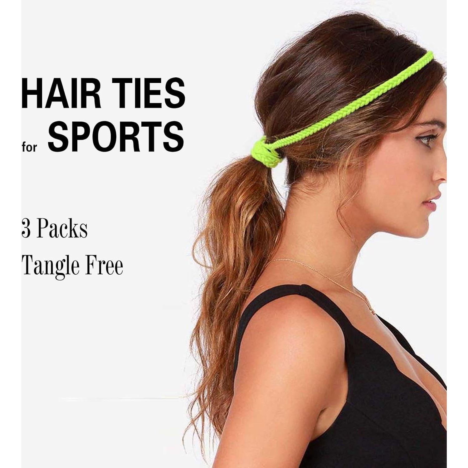 3 Paquetes de Bandas Elásticas SISYOUP 40.64 cm para Cabello