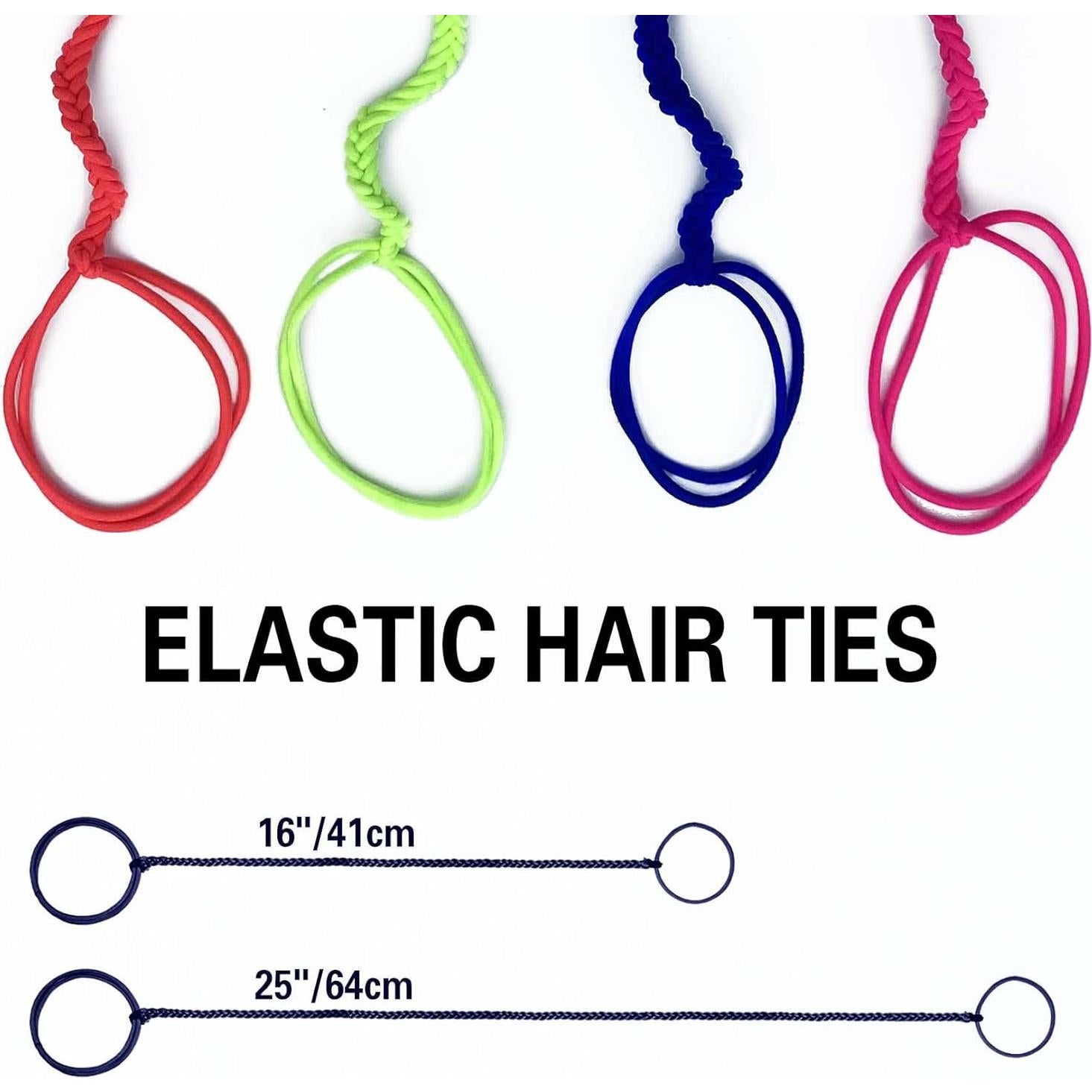 3 Paquetes de Bandas Elásticas SISYOUP 40.64 cm para Cabello