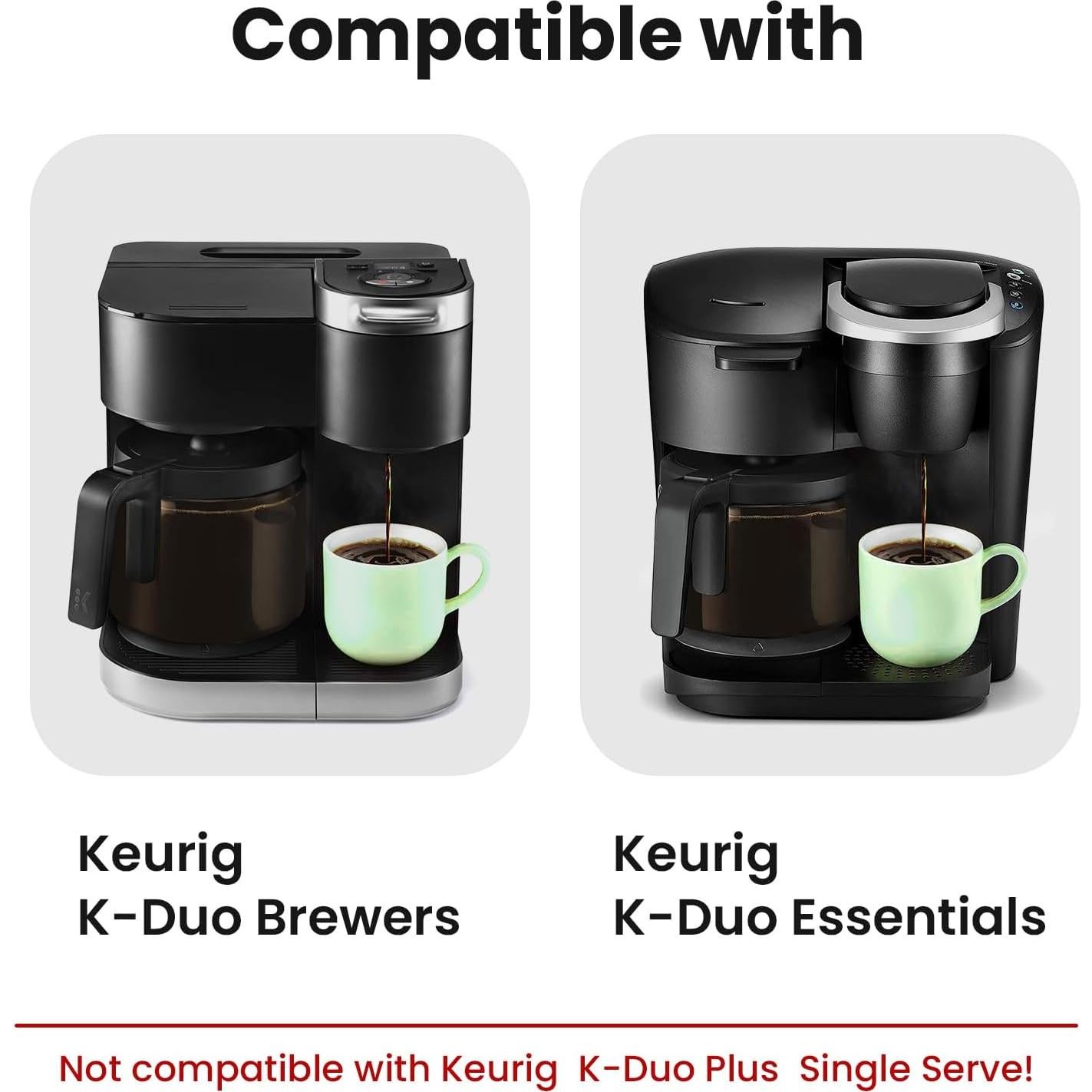 Filtro de café reutilizable YEOSEN para Keurig K-Duo 2 K Cups