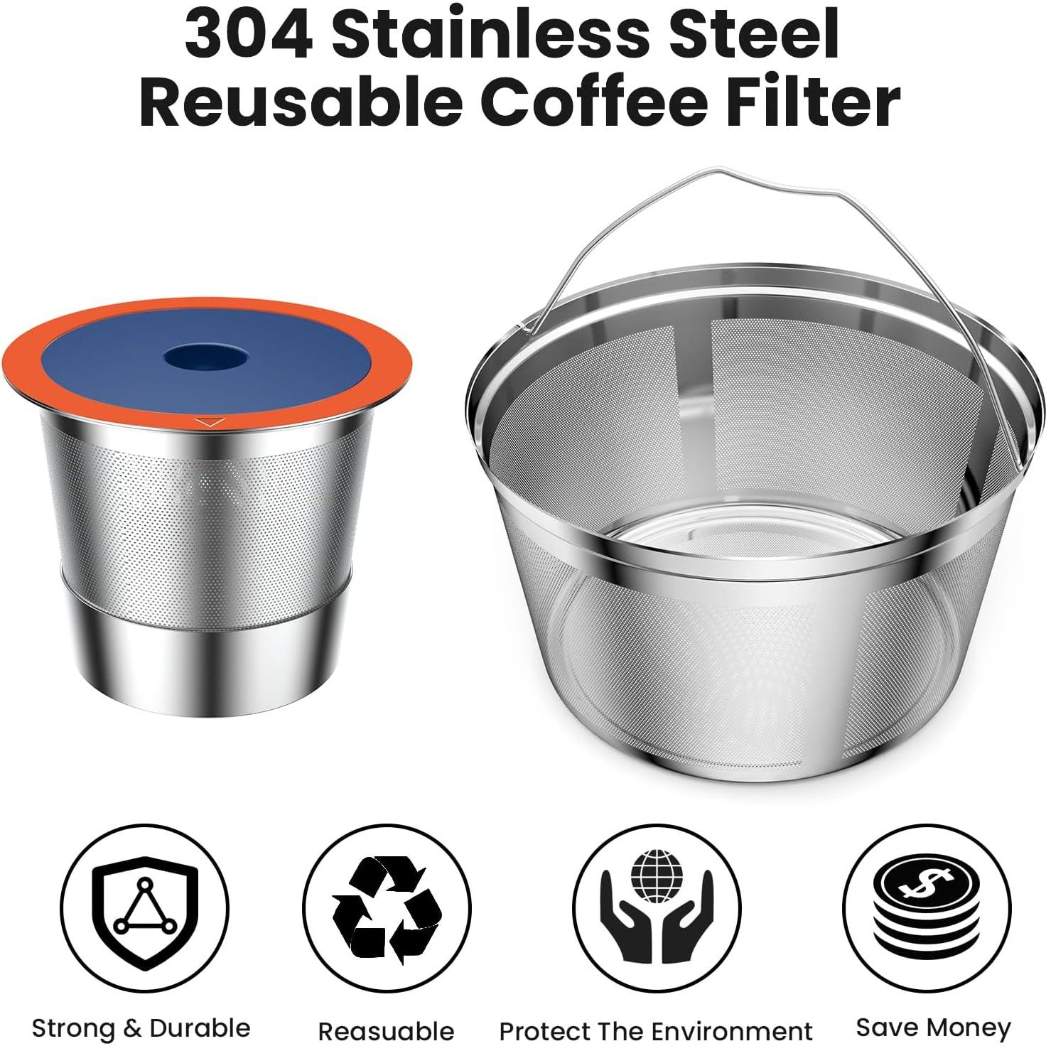 Filtro de café reutilizable YEOSEN para Keurig K-Duo 2 K Cups