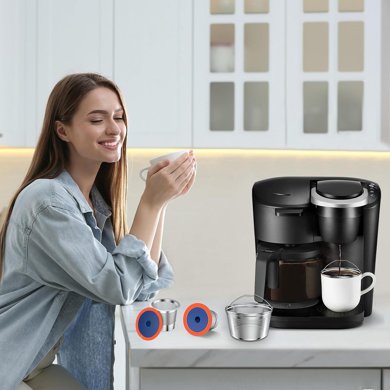 Filtro de café reutilizable YEOSEN para Keurig K-Duo 2 K Cups