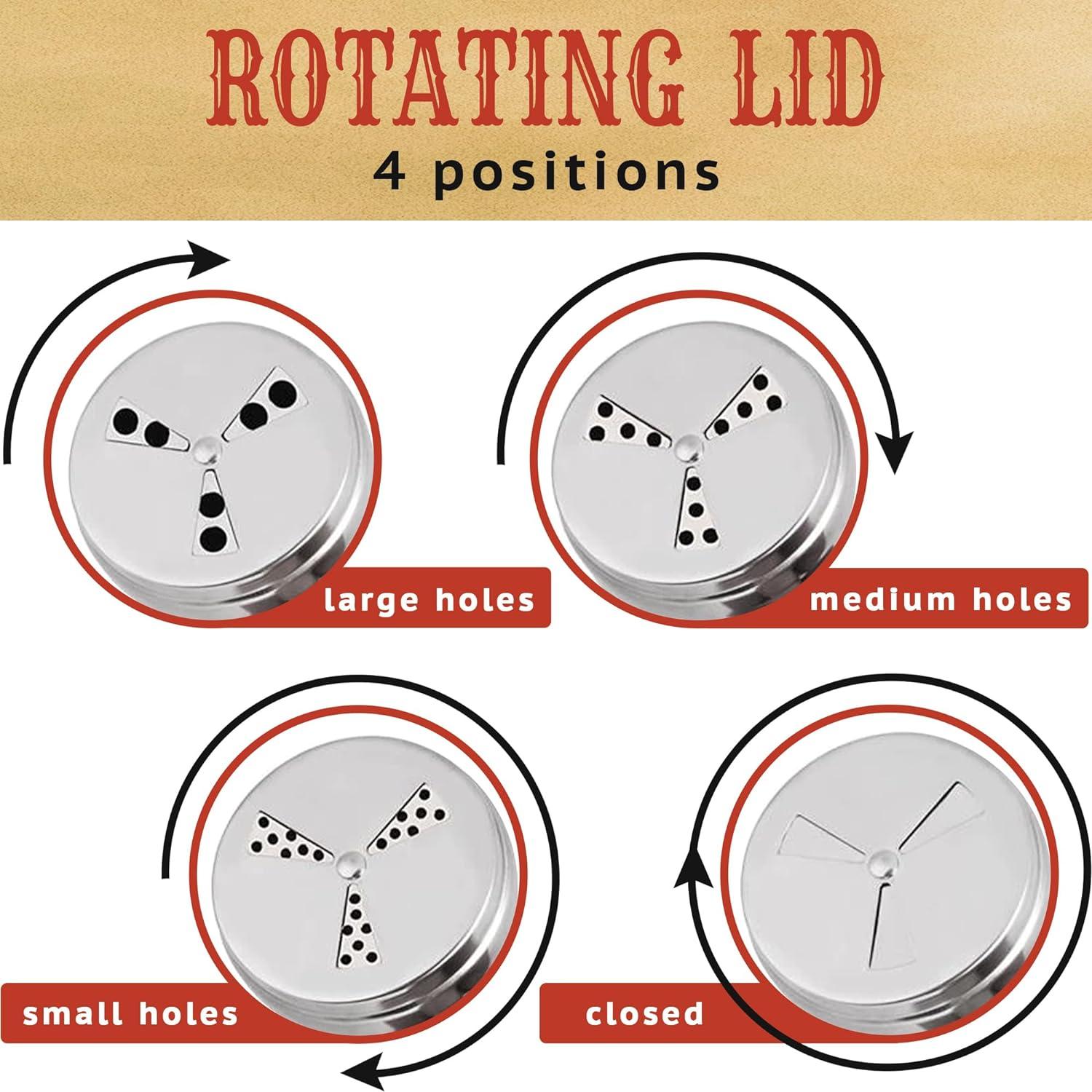 Paquete de 2 Envases de Especias CUSINIUM 10 oz con Tapa Ajustable