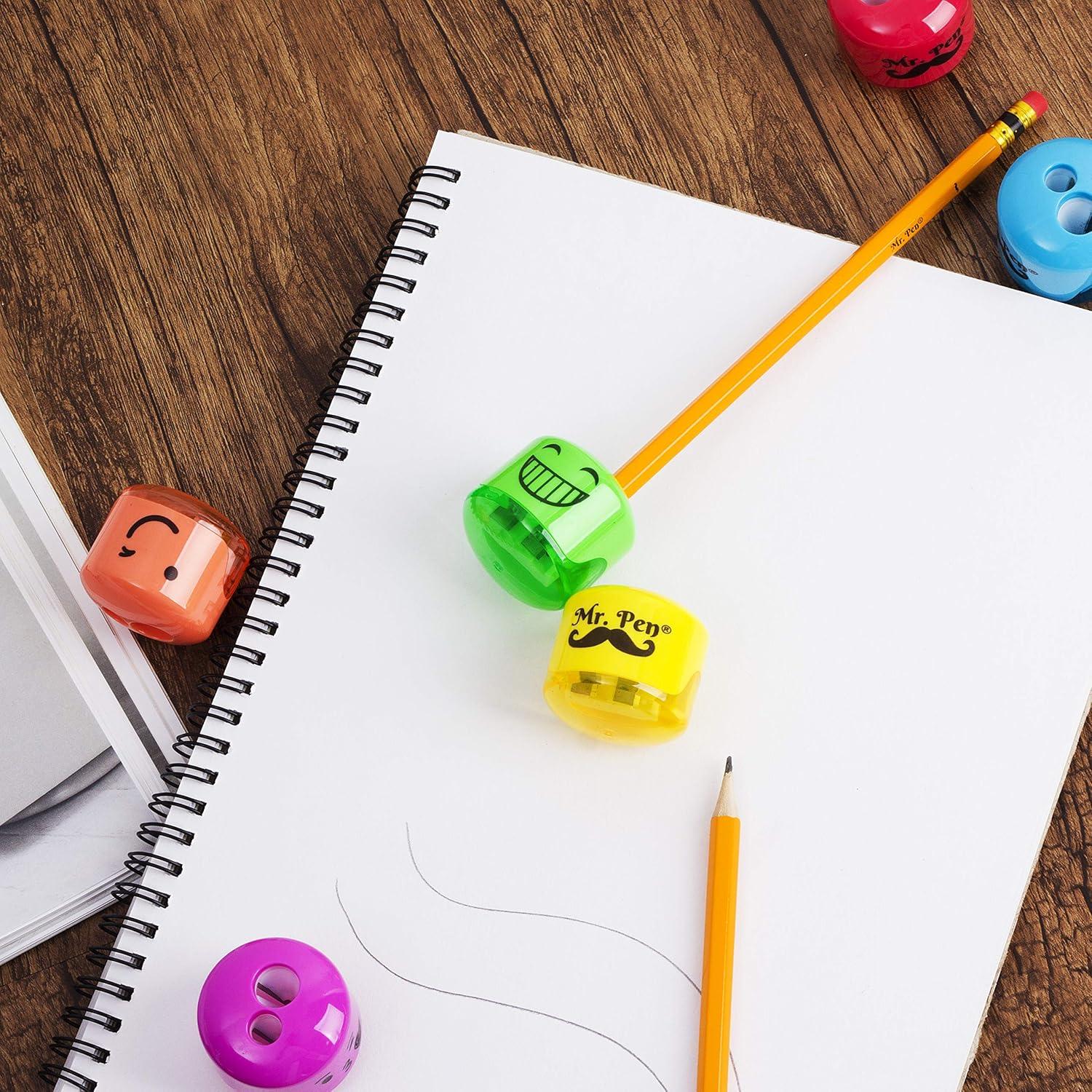 Sacapuntas de Lápiz Mr. Pen - Paquete de 6 Colores Vibrantes