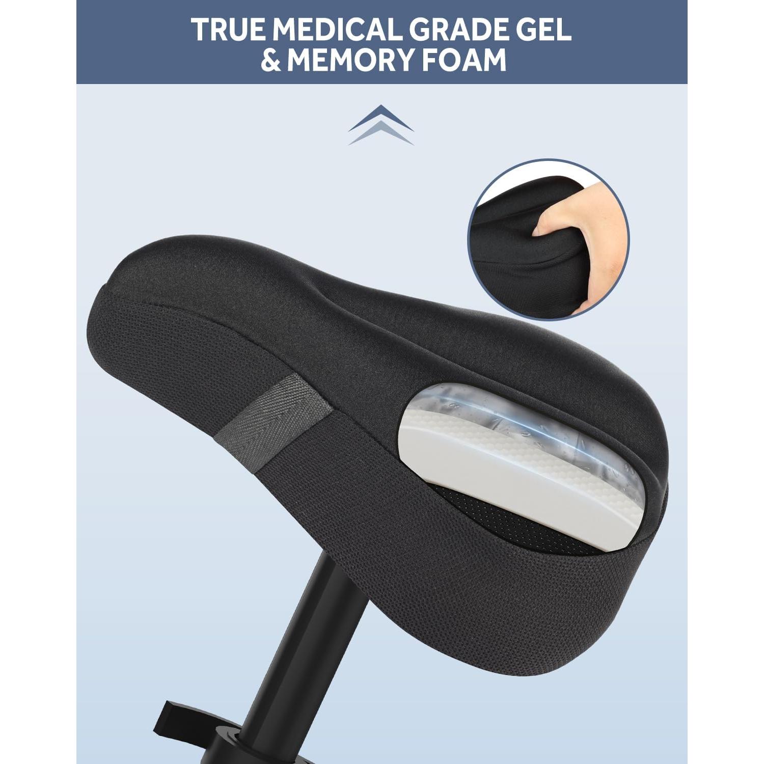 Funda de Asiento de Bicicleta MXMXK Gel Acolchada Negra