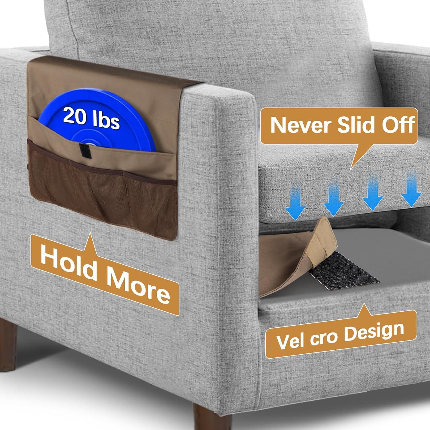 Soporte de Revistas para Sofá WOMACO Marrón 40.64x88.9 cm