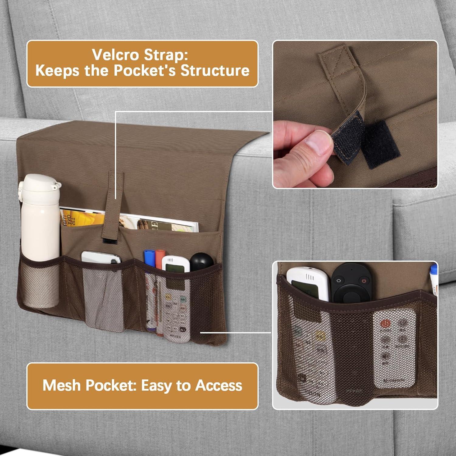 Soporte de Revistas para Sofá WOMACO Marrón 40.64x88.9 cm