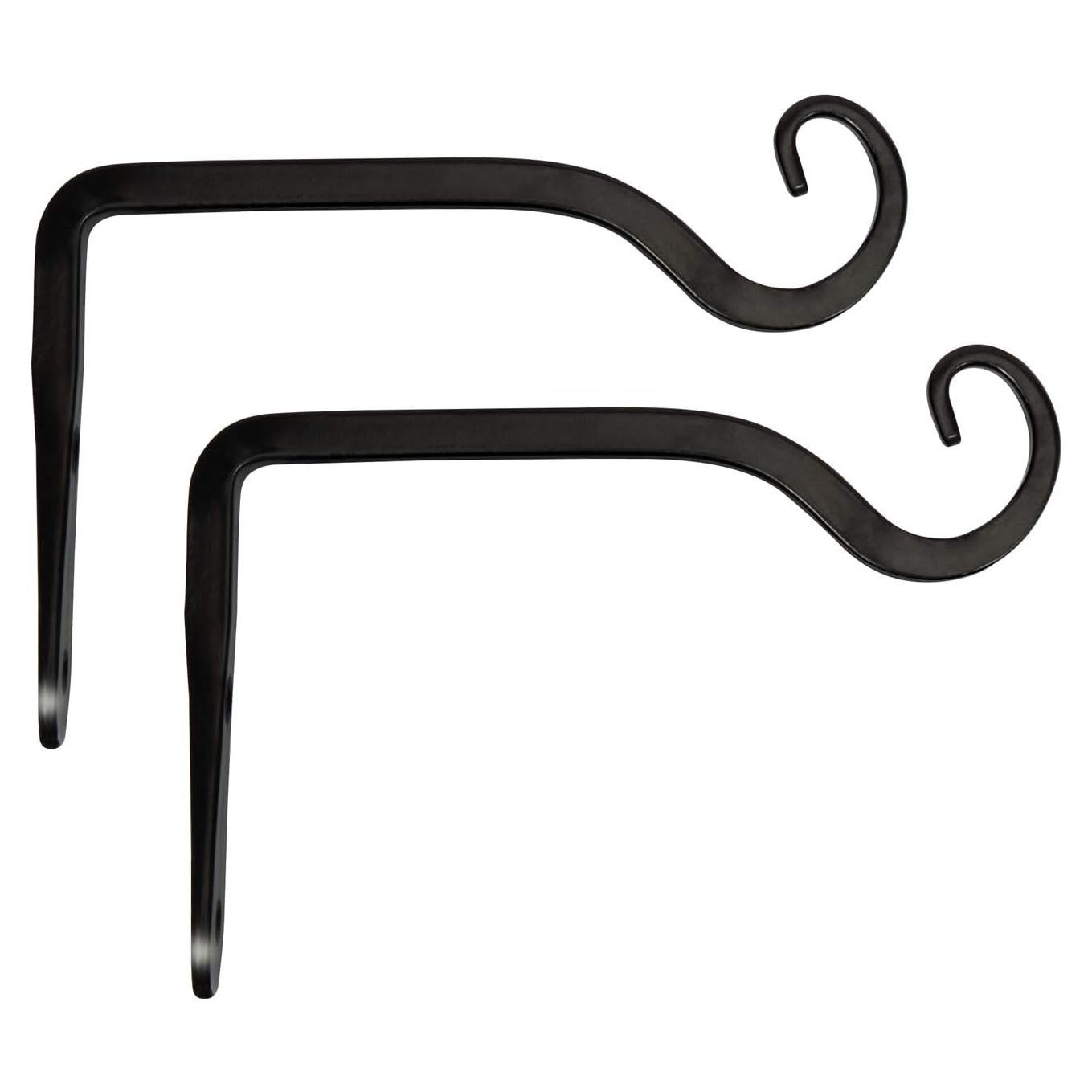 Soporte de Planta Colgante Mkono 15 cm Metal Negro 2 Piezas