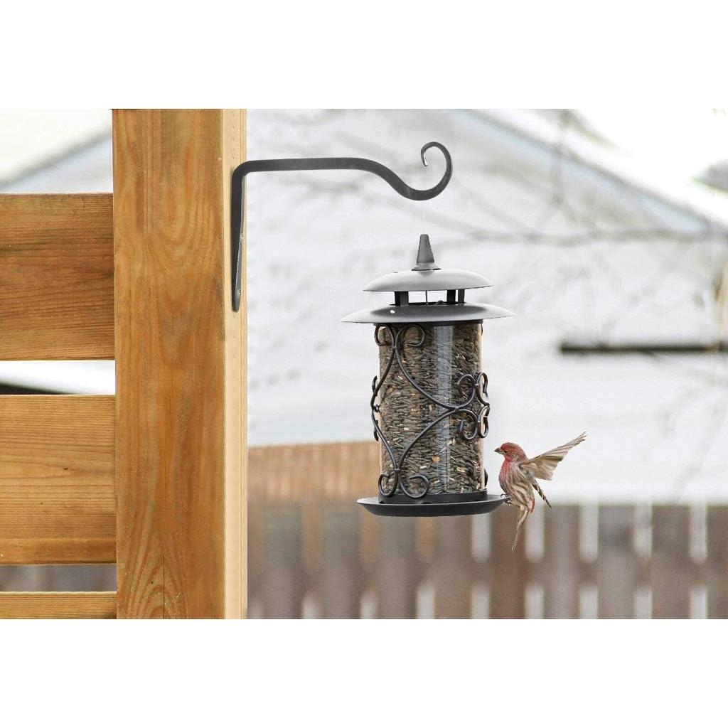 Soporte de Planta Colgante Mkono 15 cm Metal Negro 2 Piezas