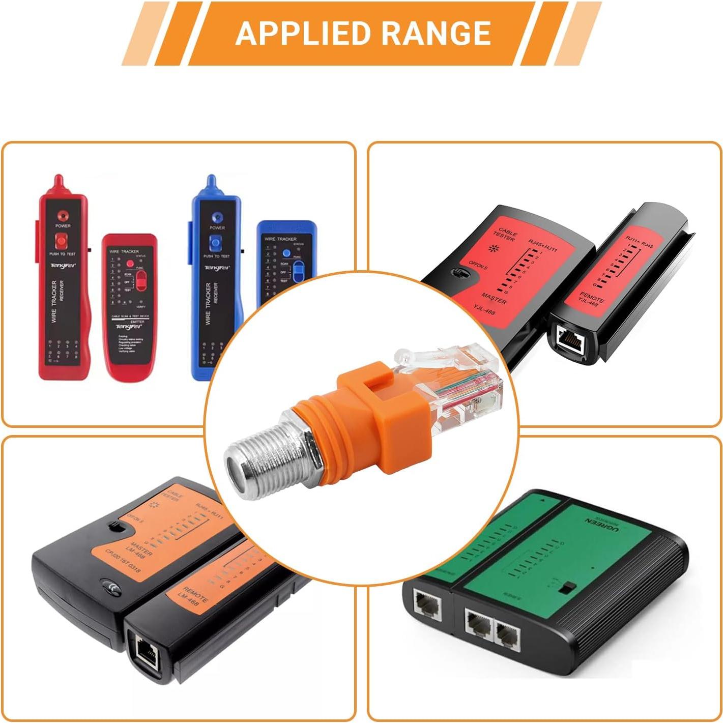 Adaptador Coaxial F a RJ45 Elecbee 5.97g Instalación Fácil