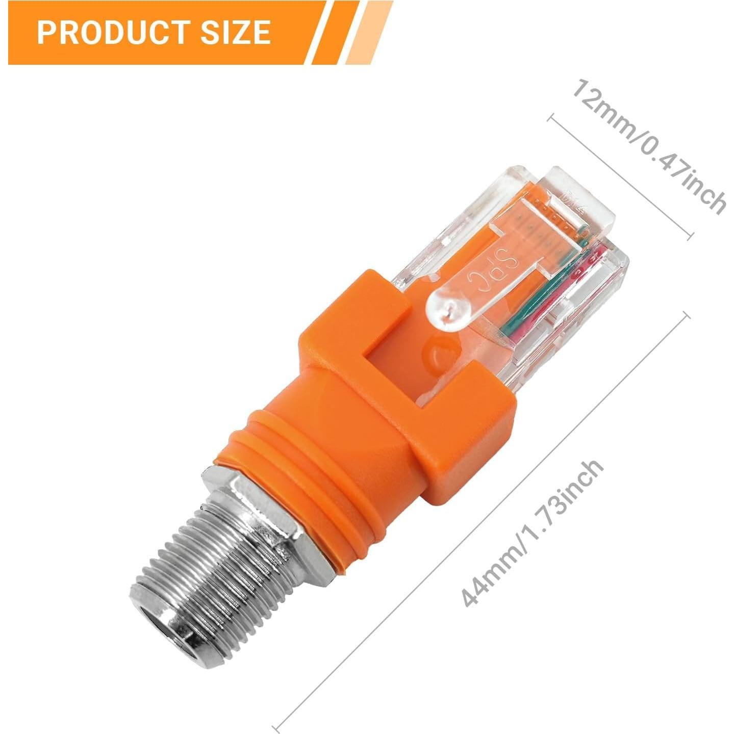 Adaptador Coaxial F a RJ45 Elecbee 5.97g Instalación Fácil