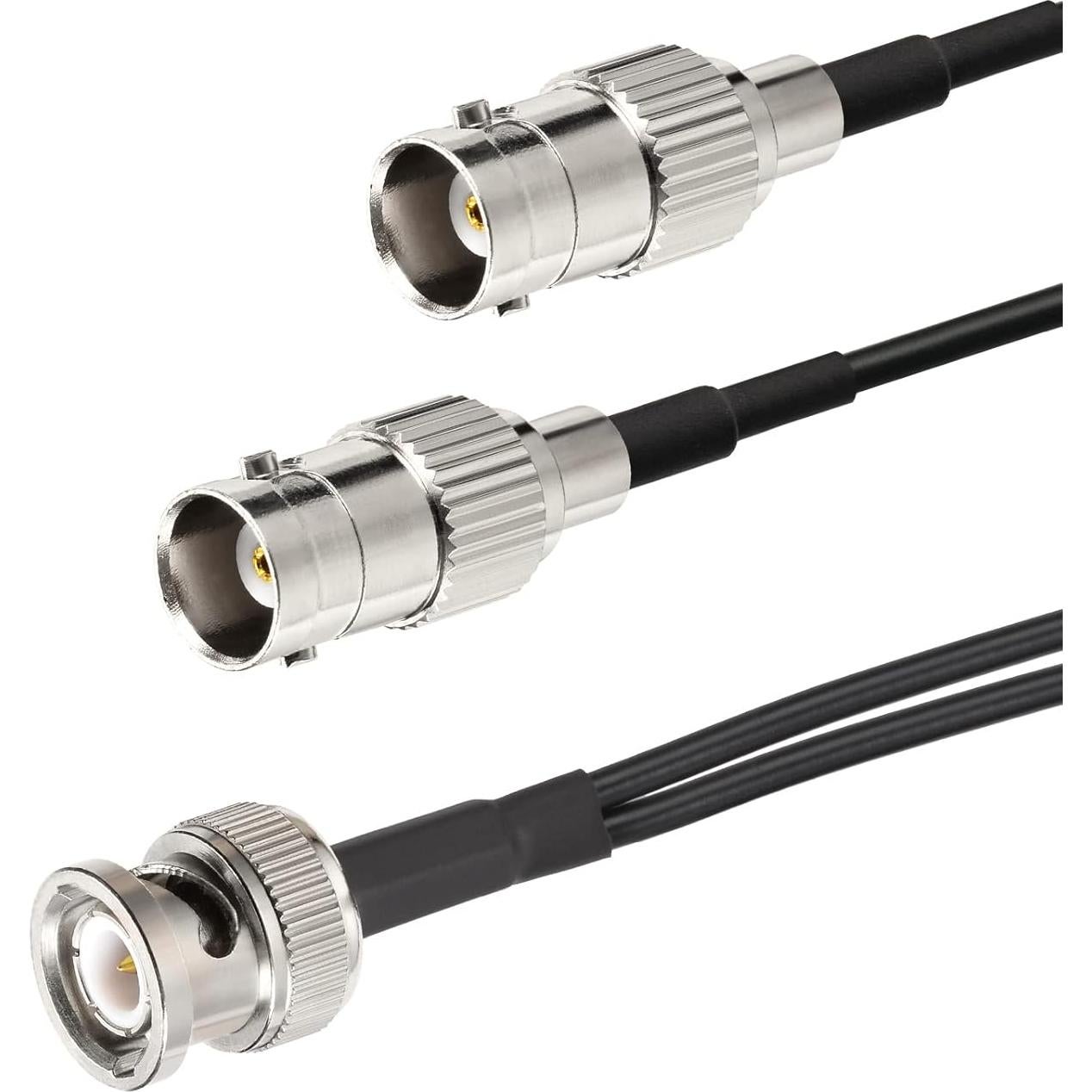 Cable Divisor BNC Eightwood 15cm Macho a Doble Hembra 50 Ohm