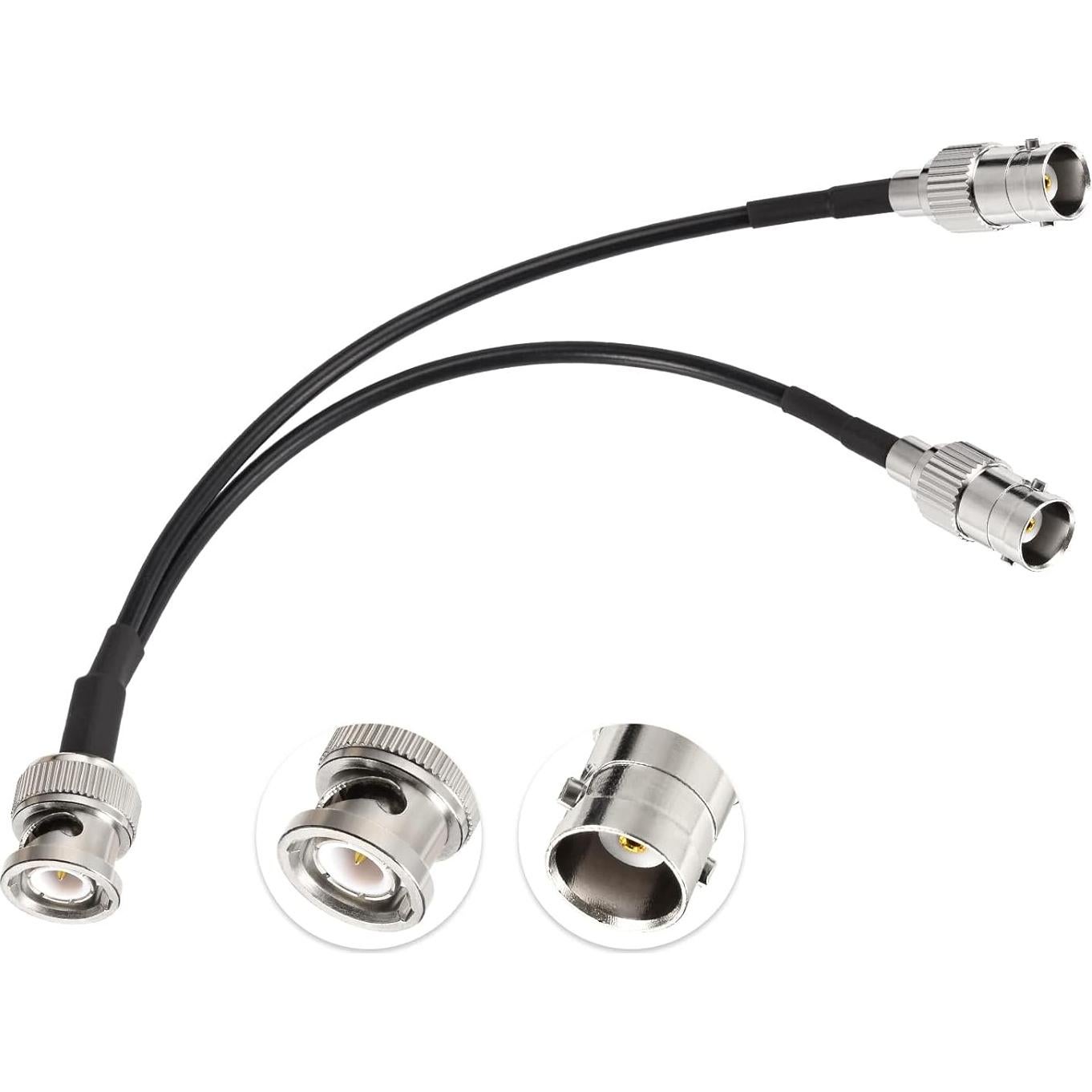 Cable Divisor BNC Eightwood 15cm Macho a Doble Hembra 50 Ohm