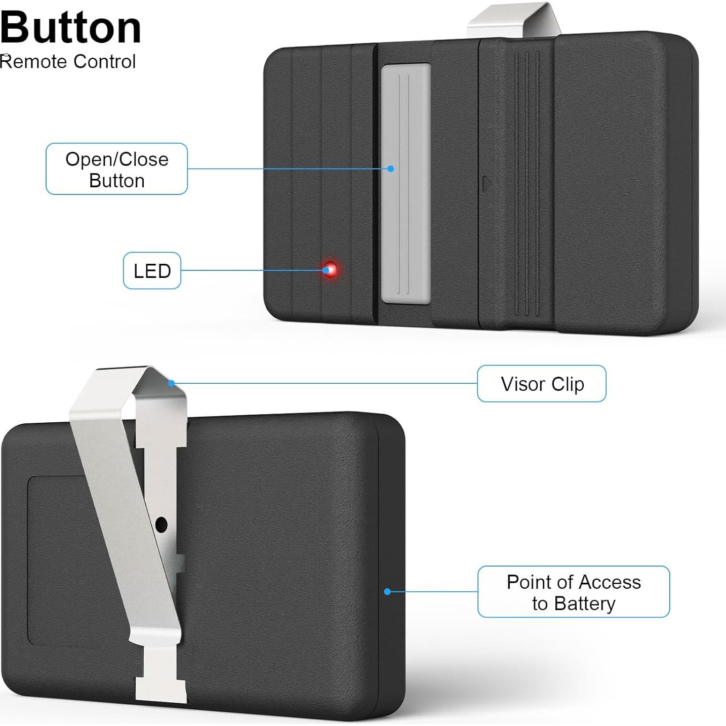 Control Remoto Genie GT90-1 390 MHz Interruptor DIP Garaje