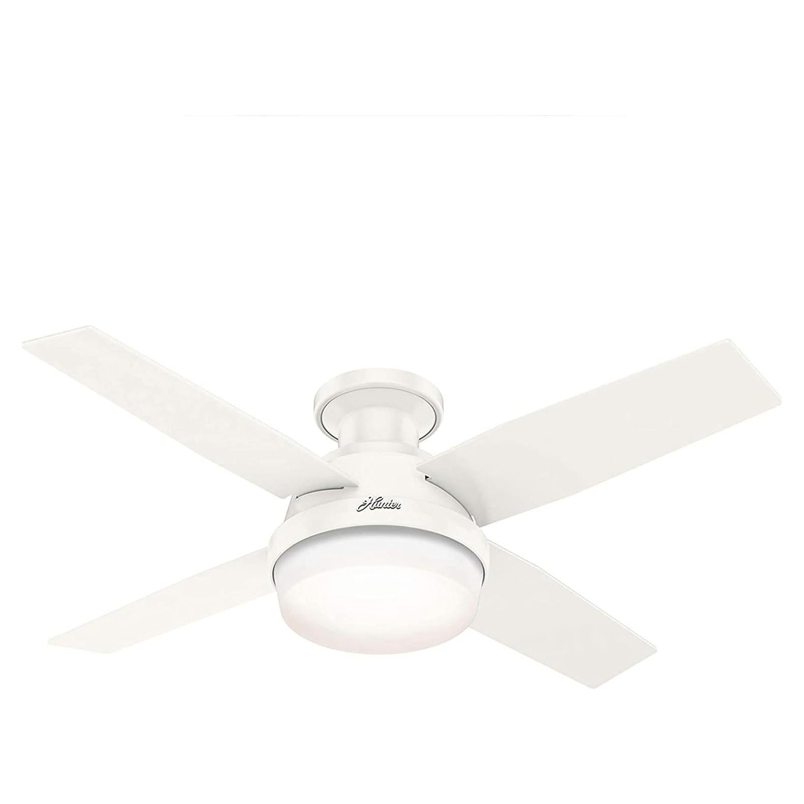 Ventilador de Techo Hunter Dempsey 44" LED Control Remoto Blanco