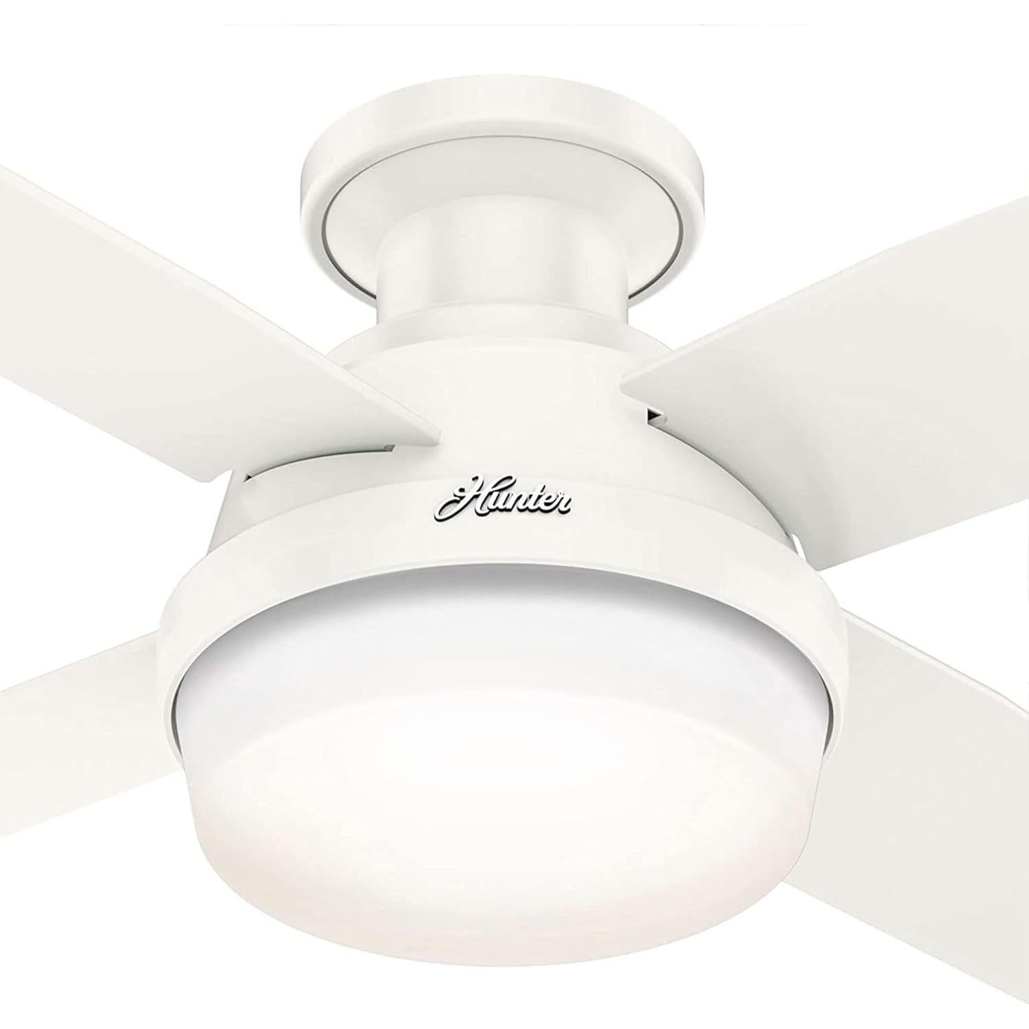 Ventilador de Techo Hunter Dempsey 44" LED Control Remoto Blanco
