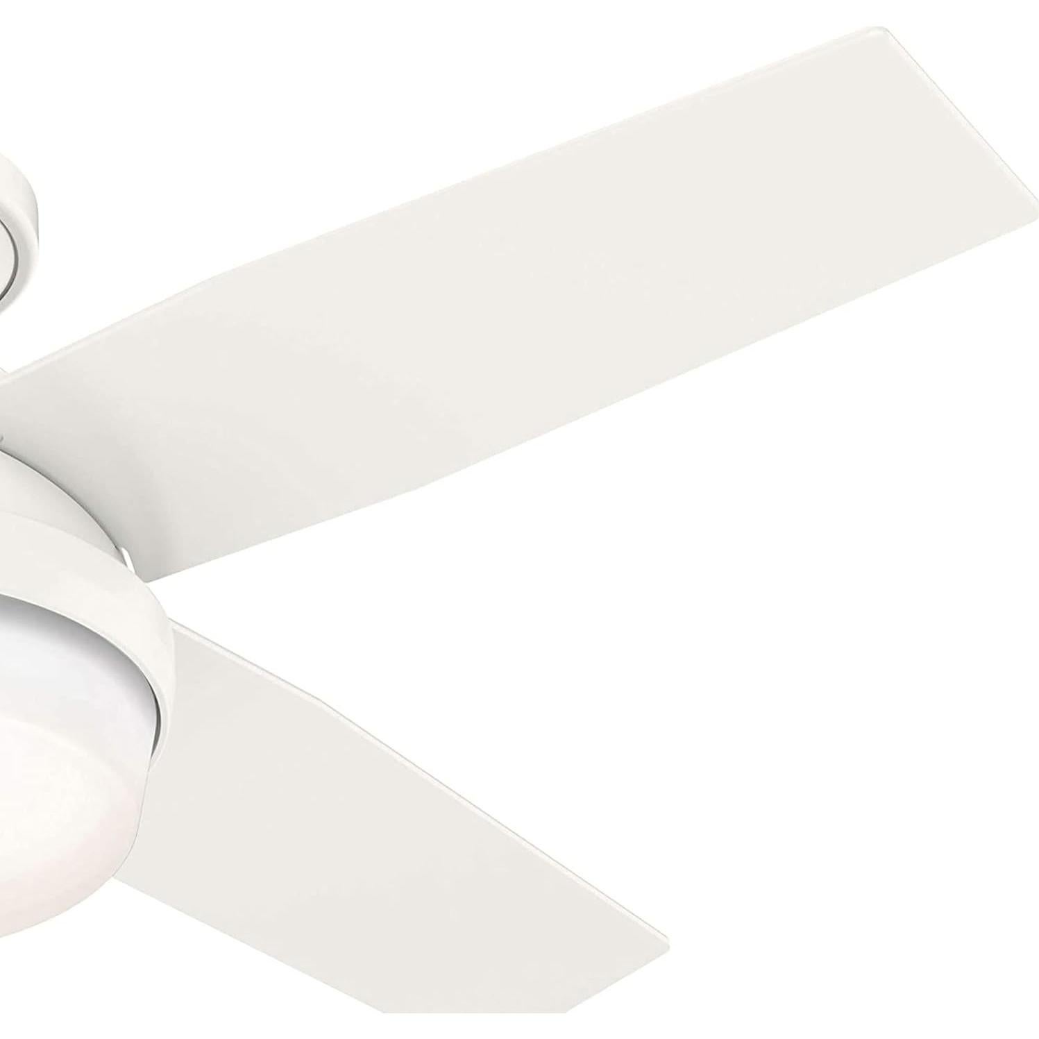 Ventilador de Techo Hunter Dempsey 44" LED Control Remoto Blanco