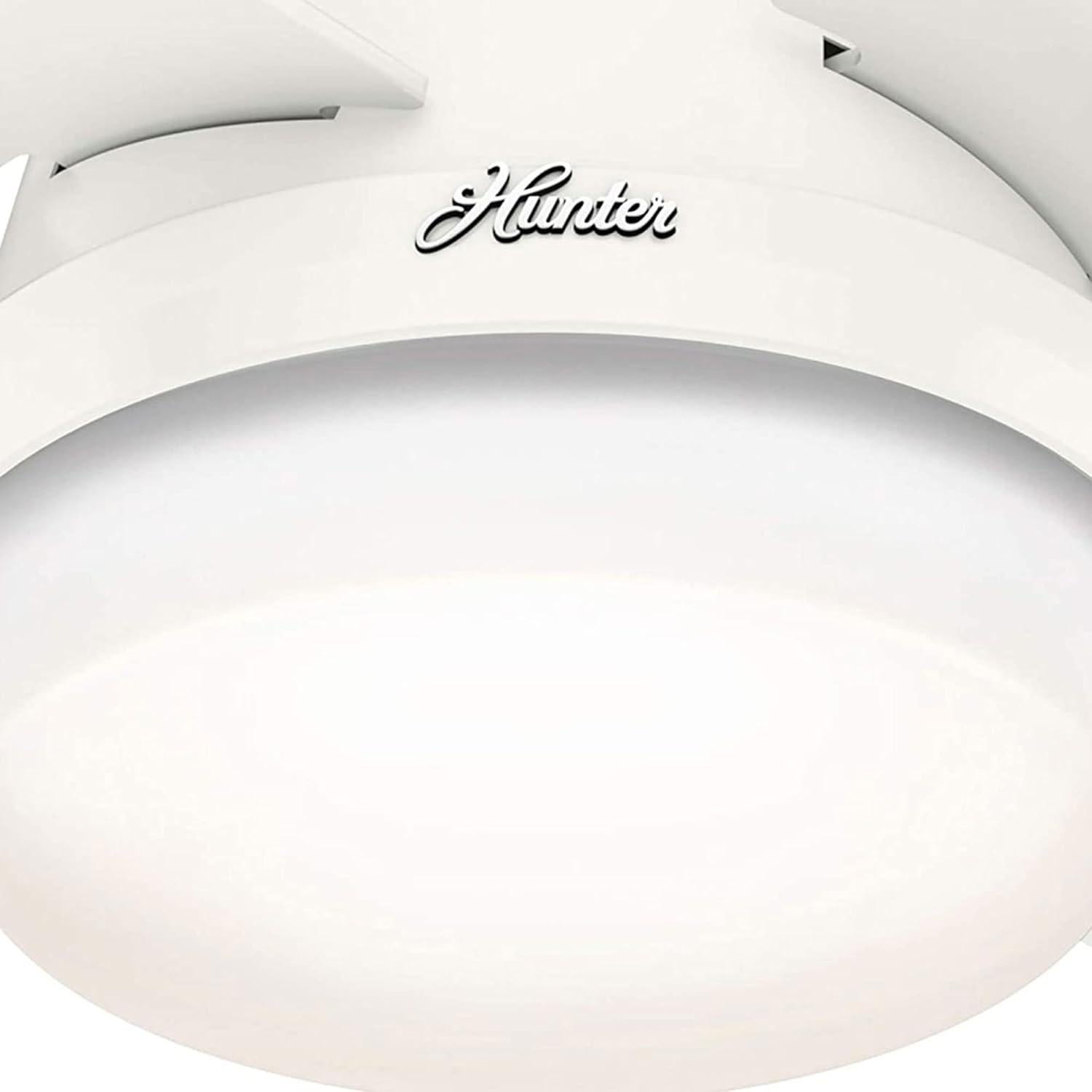 Ventilador de Techo Hunter Dempsey 44" LED Control Remoto Blanco