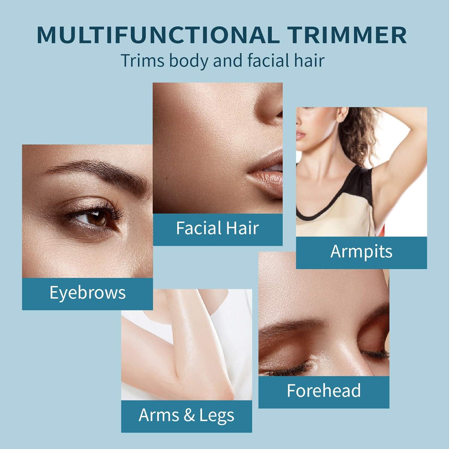 Recortador de cejas eléctrico TOUCHBeauty rosa, compacto y portátil