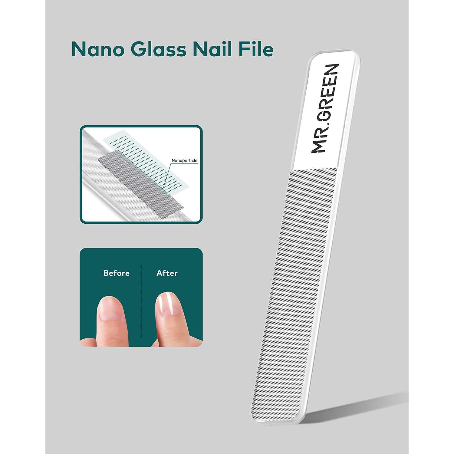 Limpiador de Uñas de Vidrio MR.GREEN Nano 2023 - Pulido Saludable