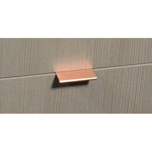 Tirador de borde CKP 51mm oro rosa cepillado fácil instalación