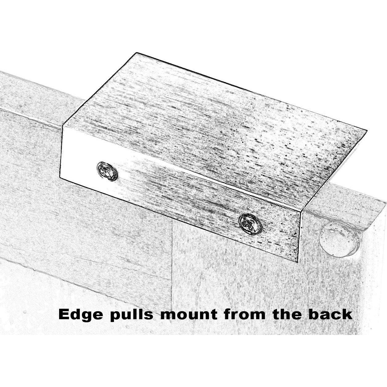 Tirador de borde CKP 51mm oro rosa cepillado fácil instalación