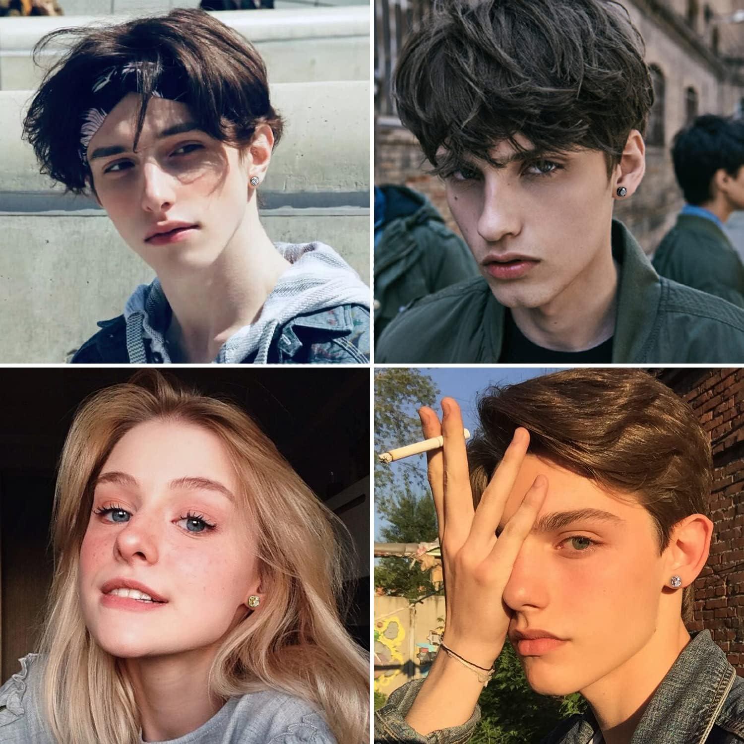 Pendientes Magnéticos Acero Inoxidable SIISPRI 4 Pares 8MM