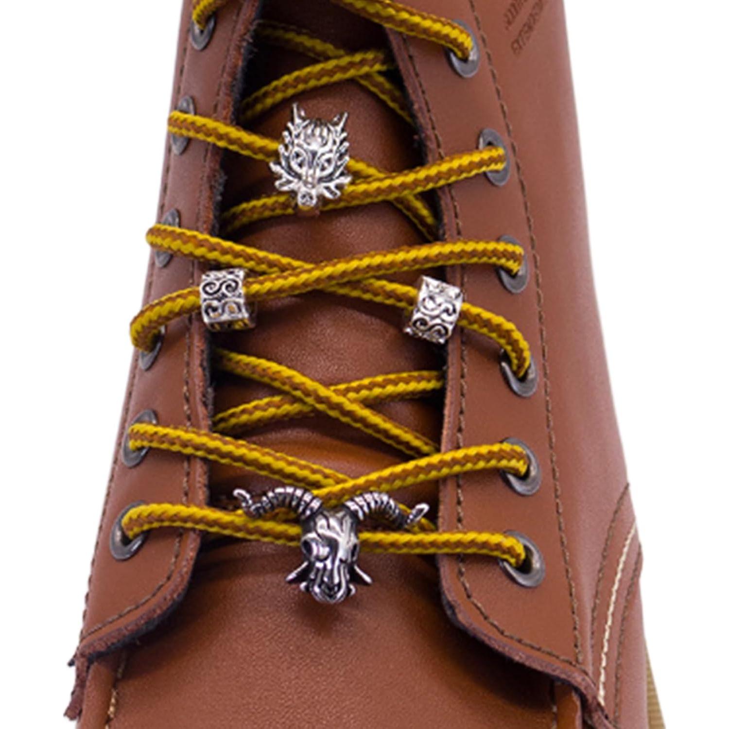 Encantos de Calavera para Zapatos Metalizados - Estilo Cabra