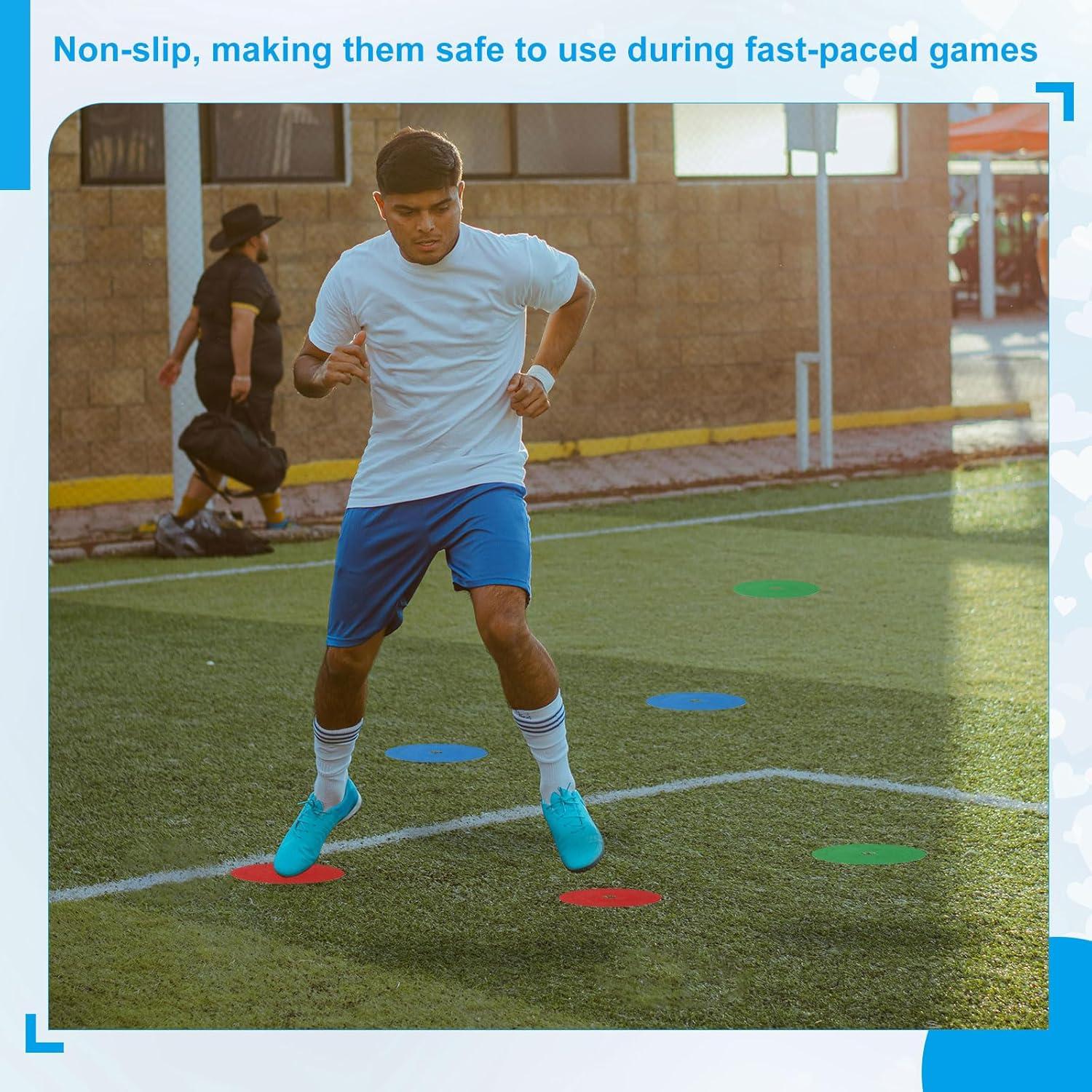 Conos Planos PATIKIL 6 Pcs 15.5 cm para Entrenamiento Deportivo