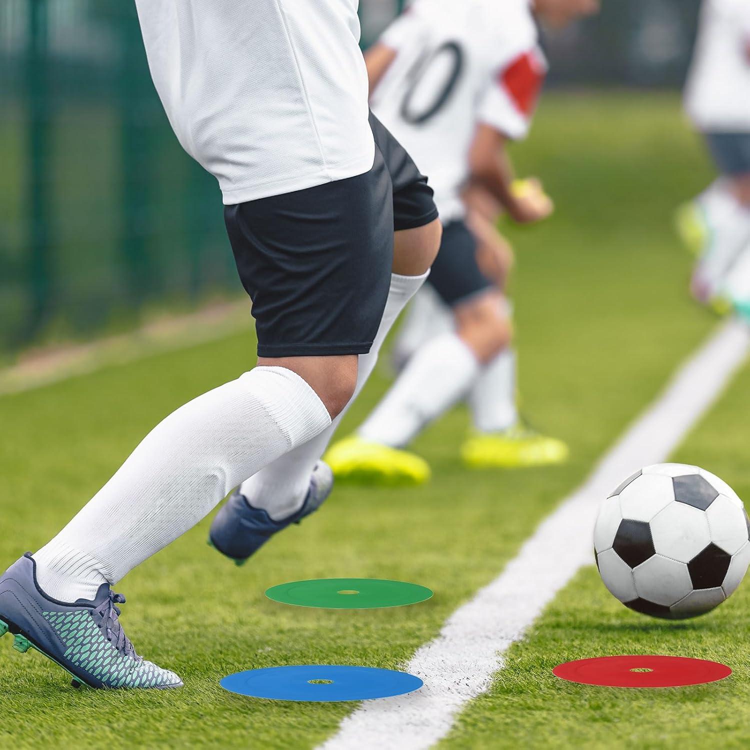 Conos Planos PATIKIL 6 Pcs 15.5 cm para Entrenamiento Deportivo