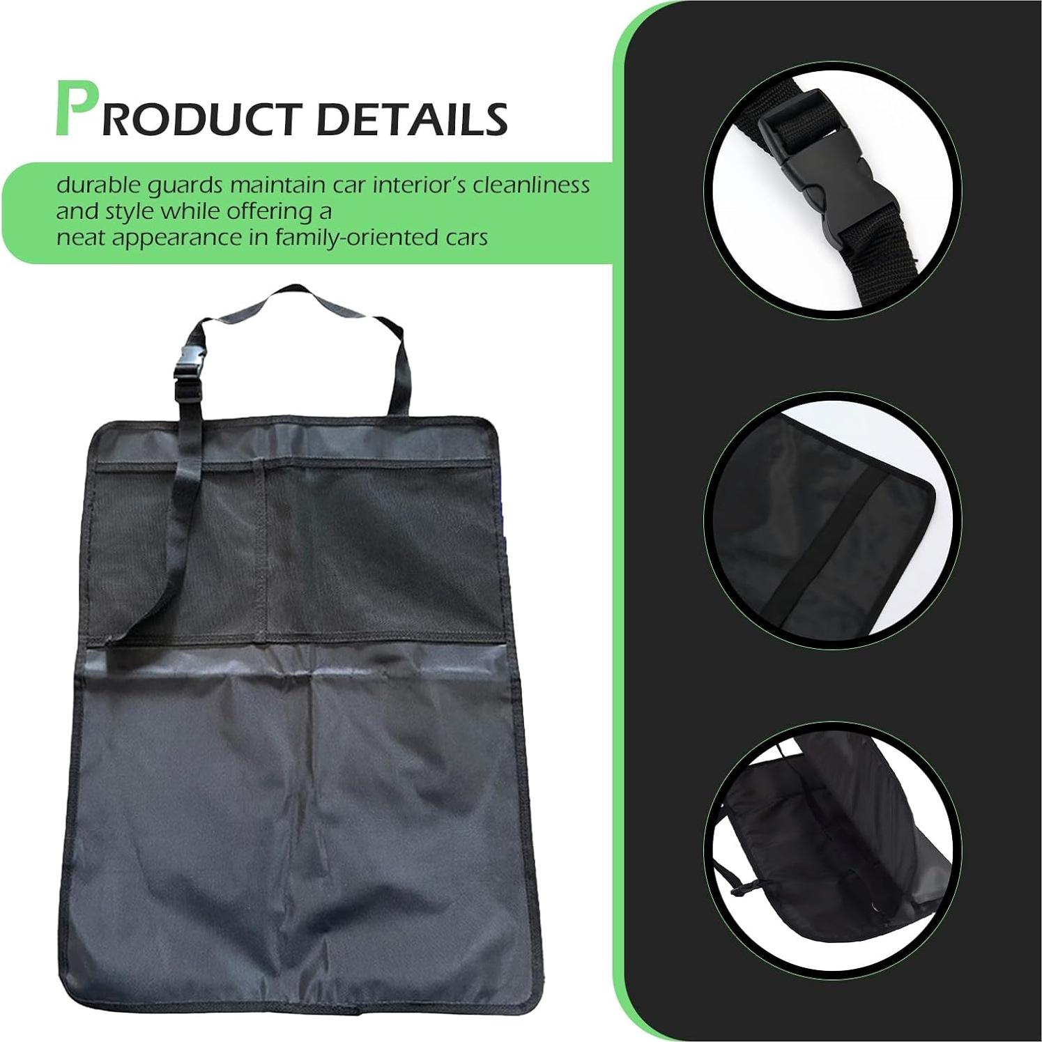 Funda de Asiento Trasero leechio 2 PCS Protector Universal Negro