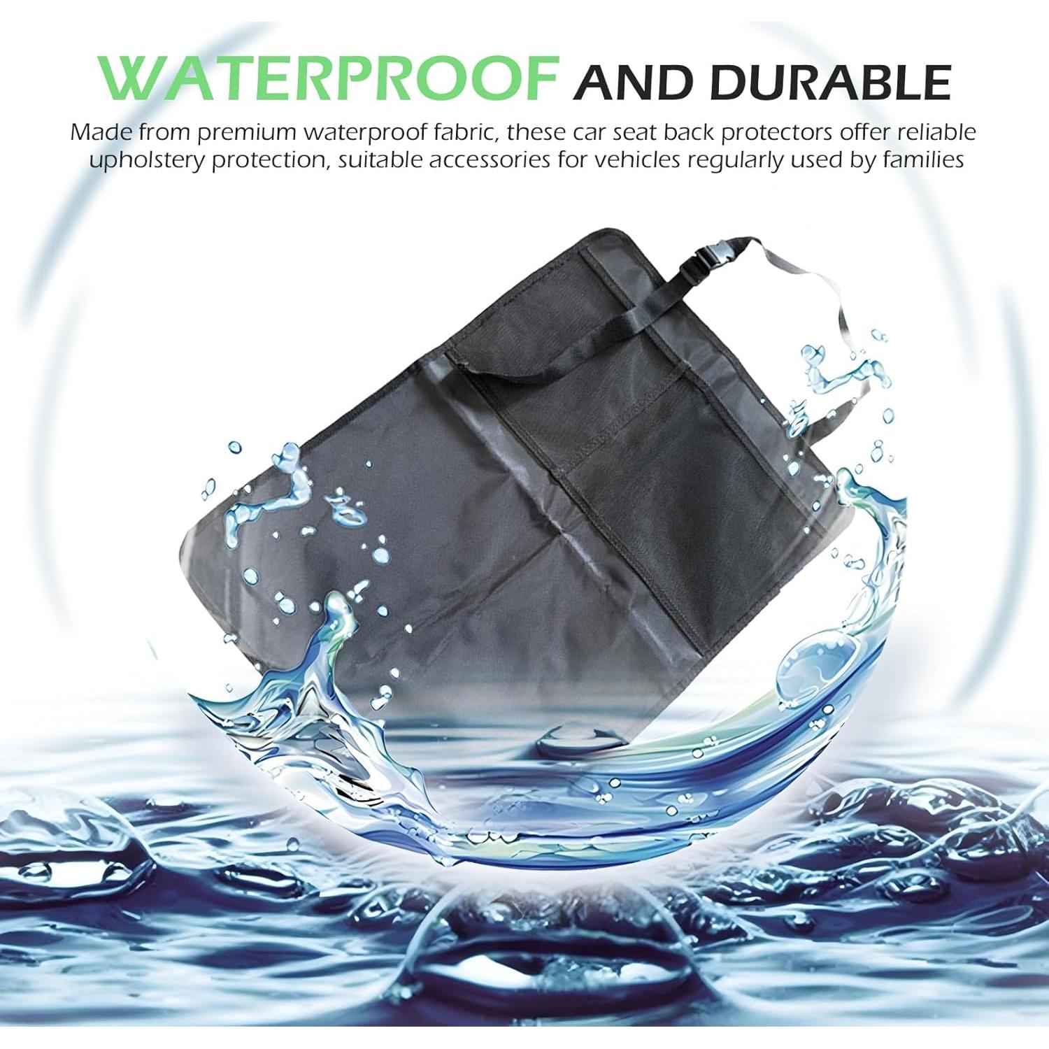 Funda de Asiento Trasero leechio 2 PCS Protector Universal Negro