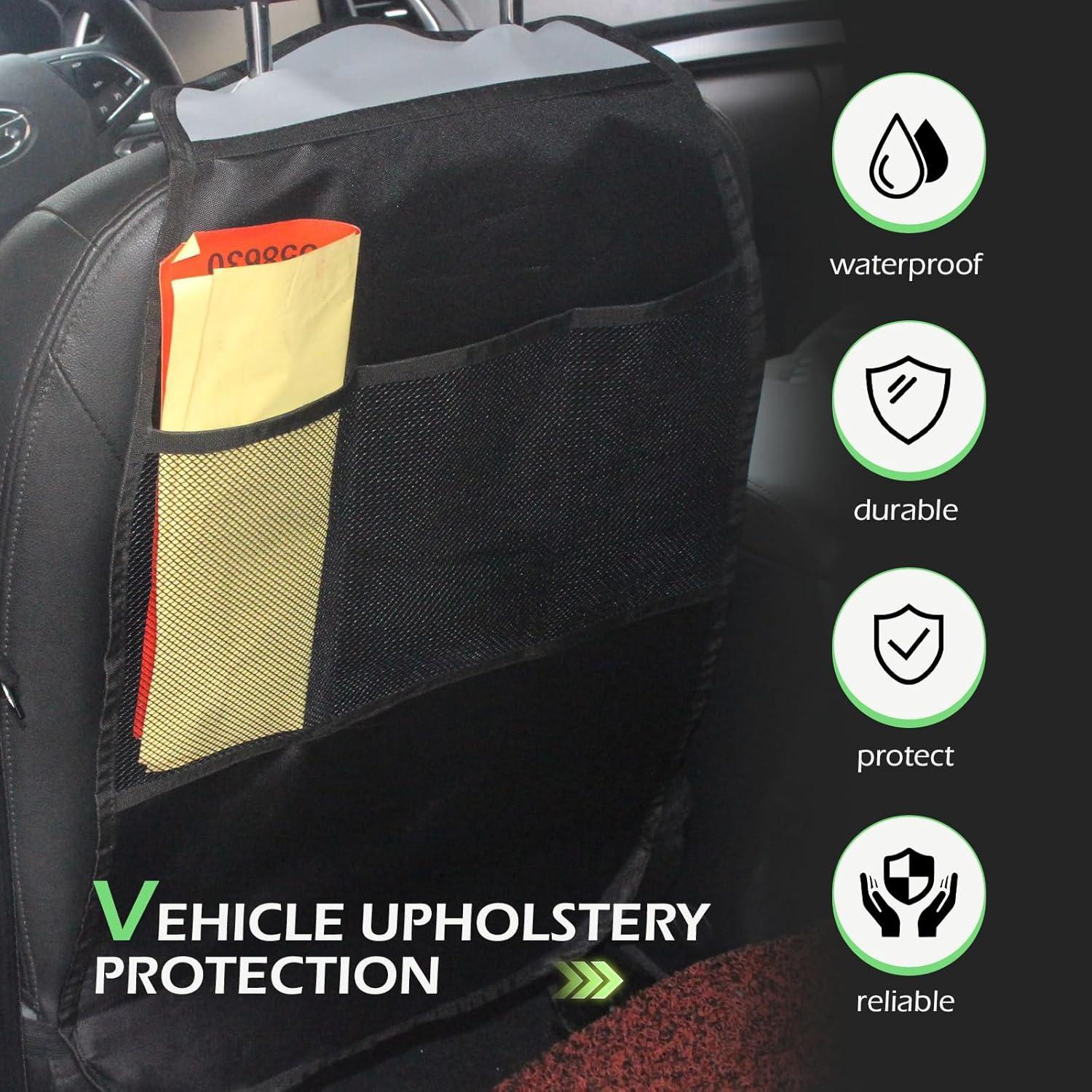 Funda de Asiento Trasero leechio 2 PCS Protector Universal Negro