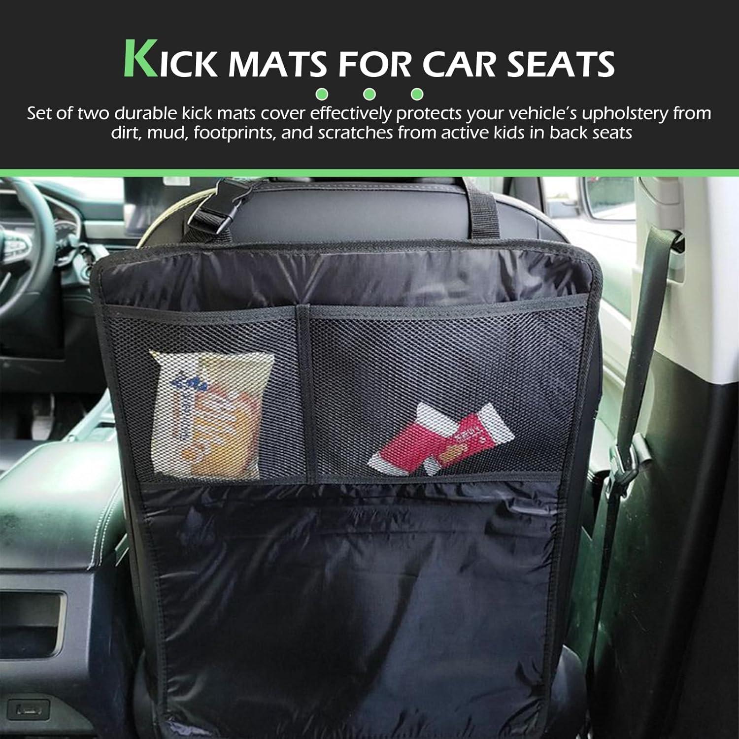 Funda de Asiento Trasero leechio 2 PCS Protector Universal Negro