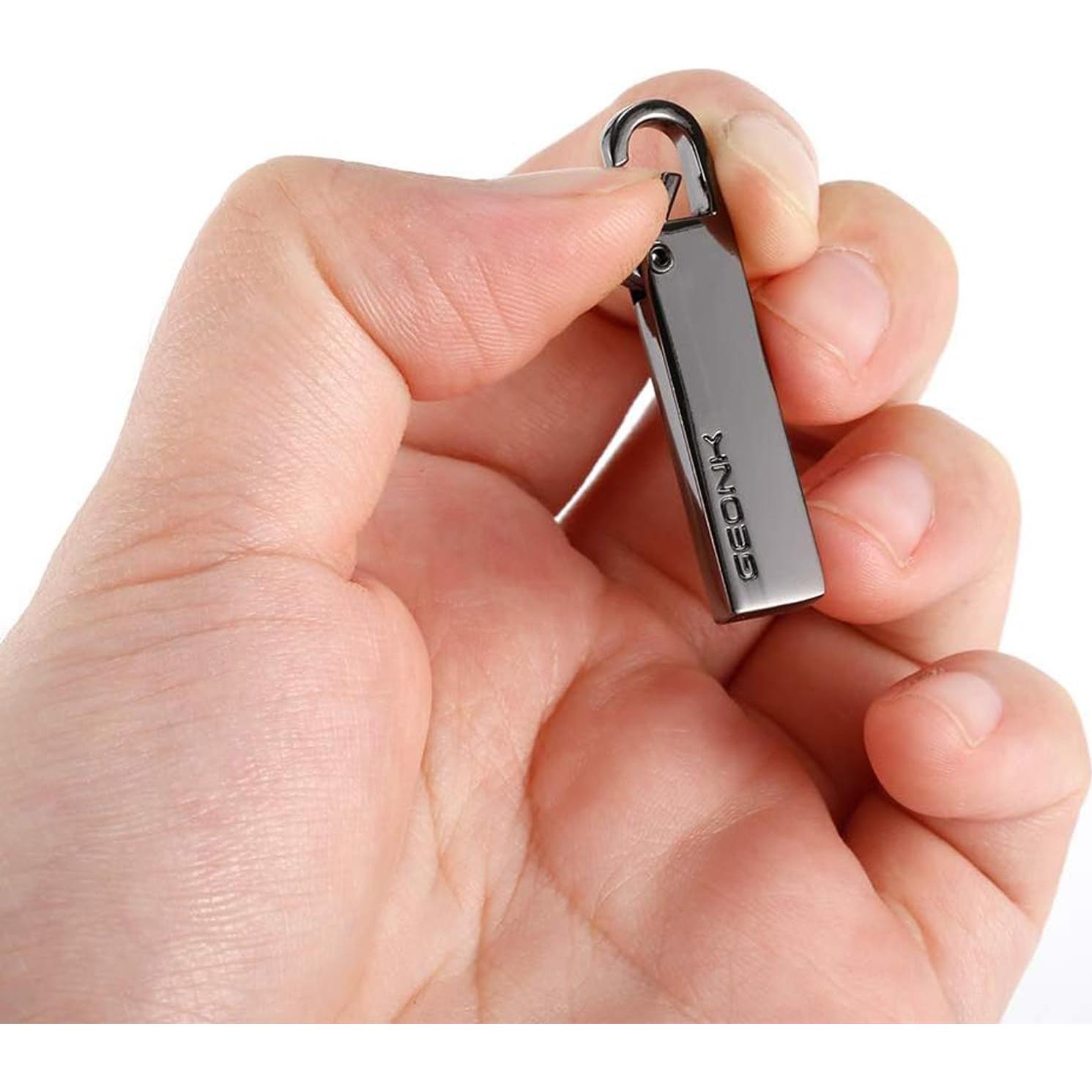 Extensor Tirador de Cremallera Metal Vazkequ Negro Set de 4