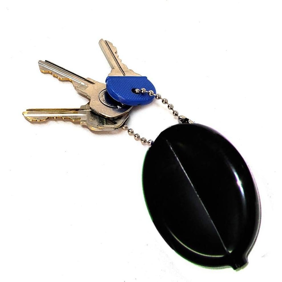 3 Monederos Ovalados de Presión Brinz - Color Negro