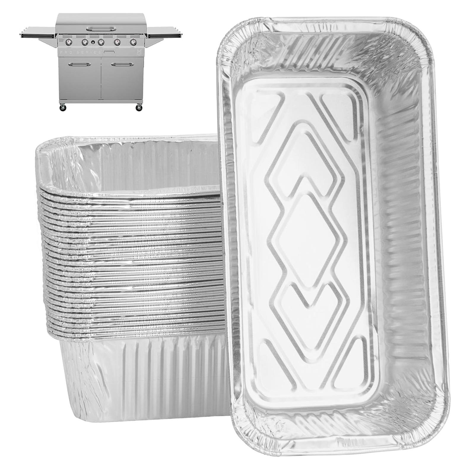 Forros de bandeja de goteo desechables WEBROIL 30 unidades 21.88x10.99 cm