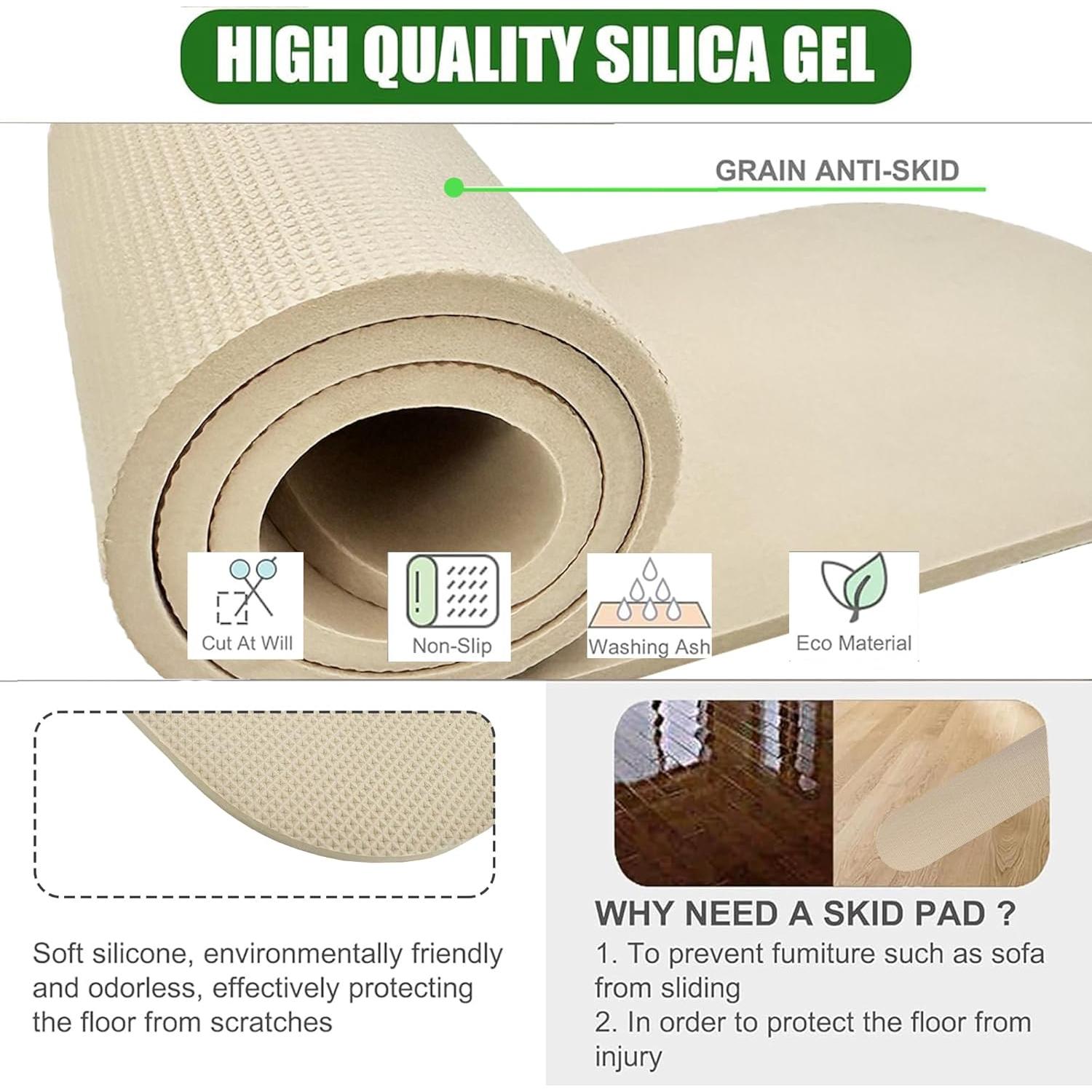 Almohadillas Antideslizantes para Muebles EOURLIFE 4 Pcs 12x78 cm